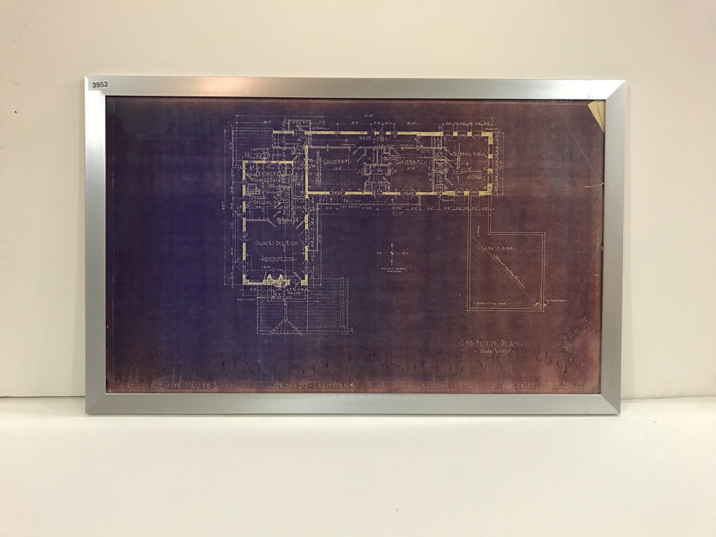 Architectural Blueprint of Coronado Home Art