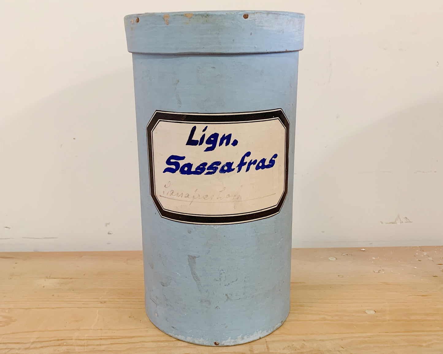 Antique Blue Herb Canister