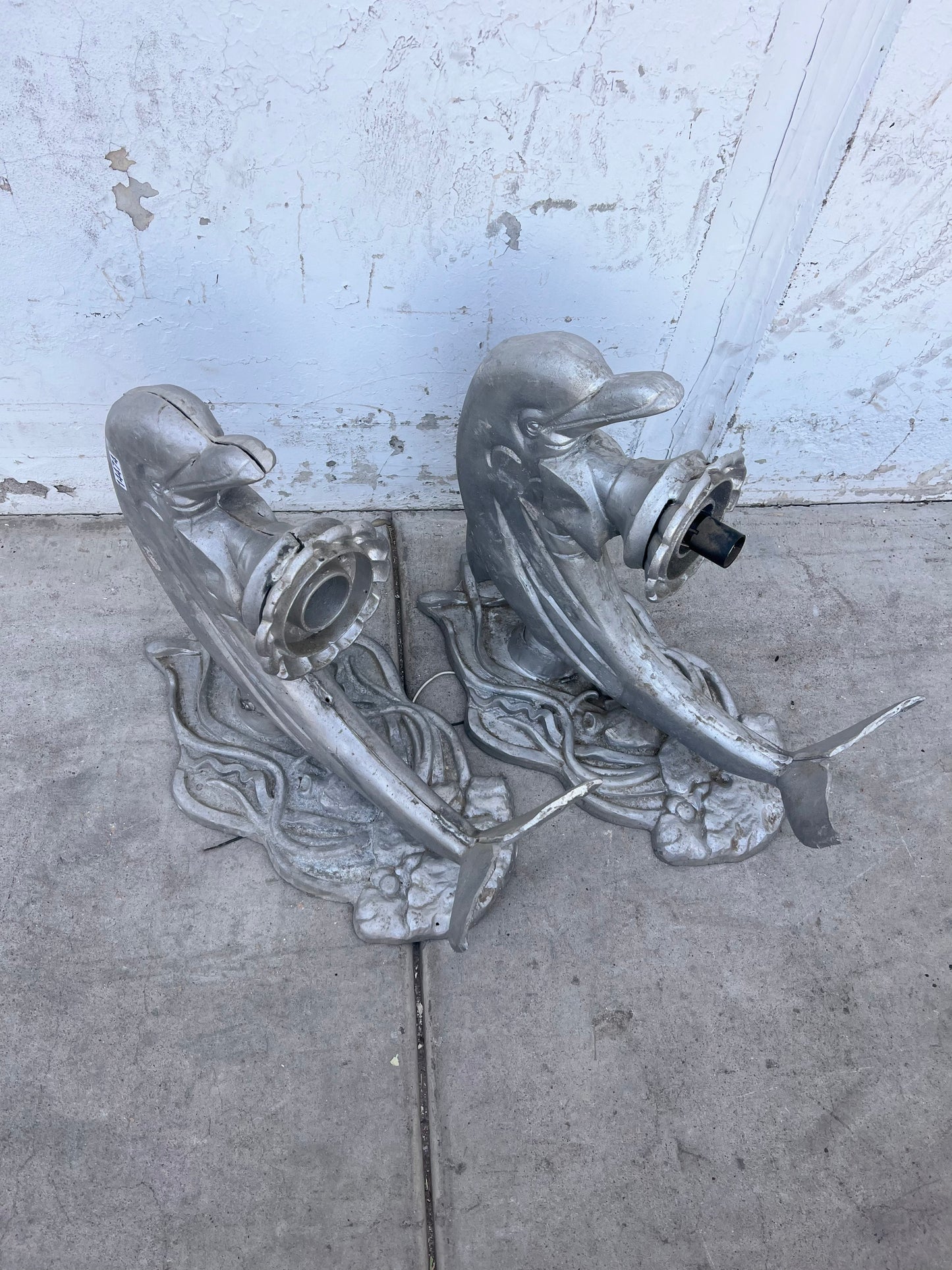 Aluminum Dolphins Sconces