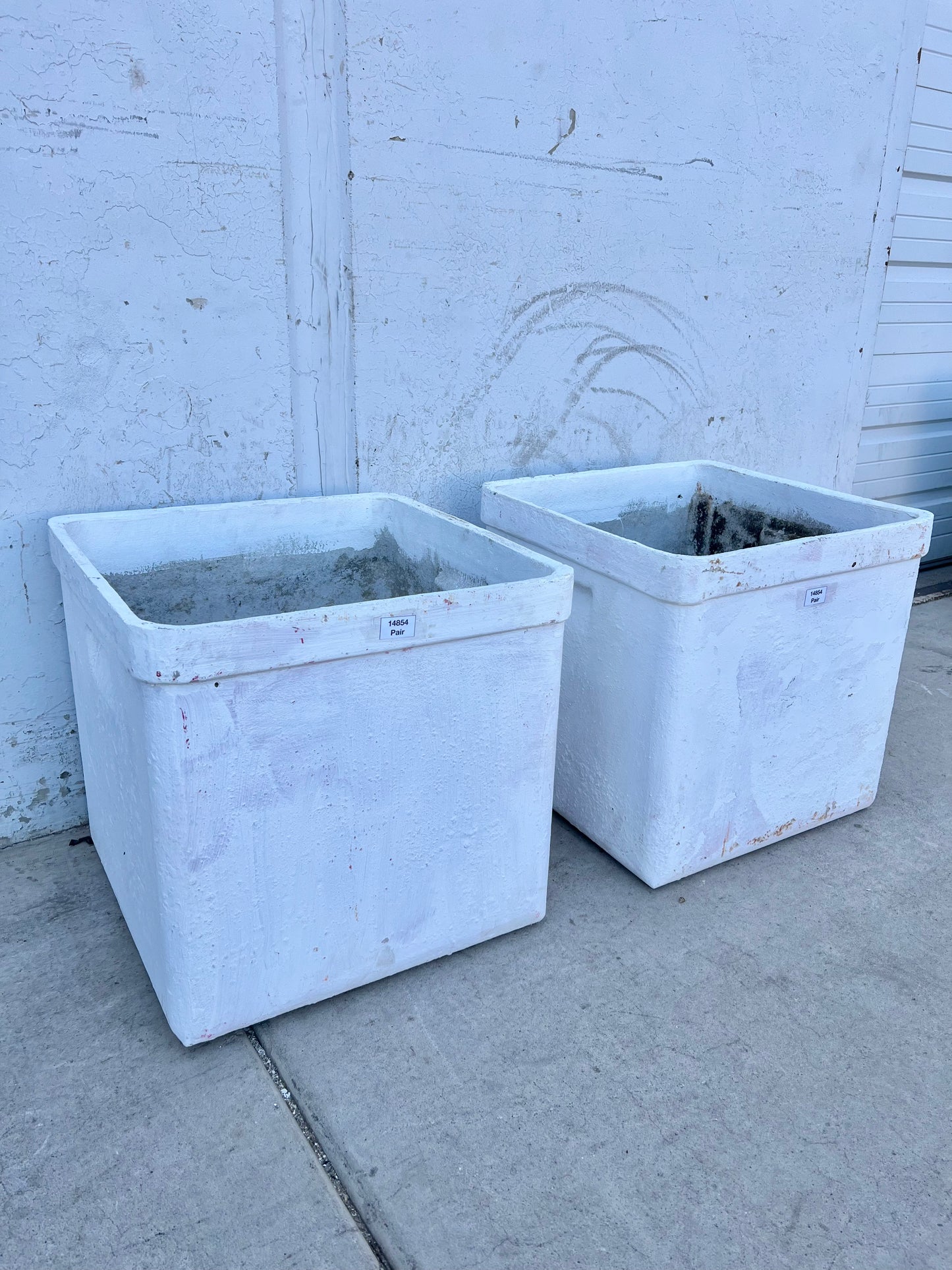 Pair of Square Willy Guhl Planters