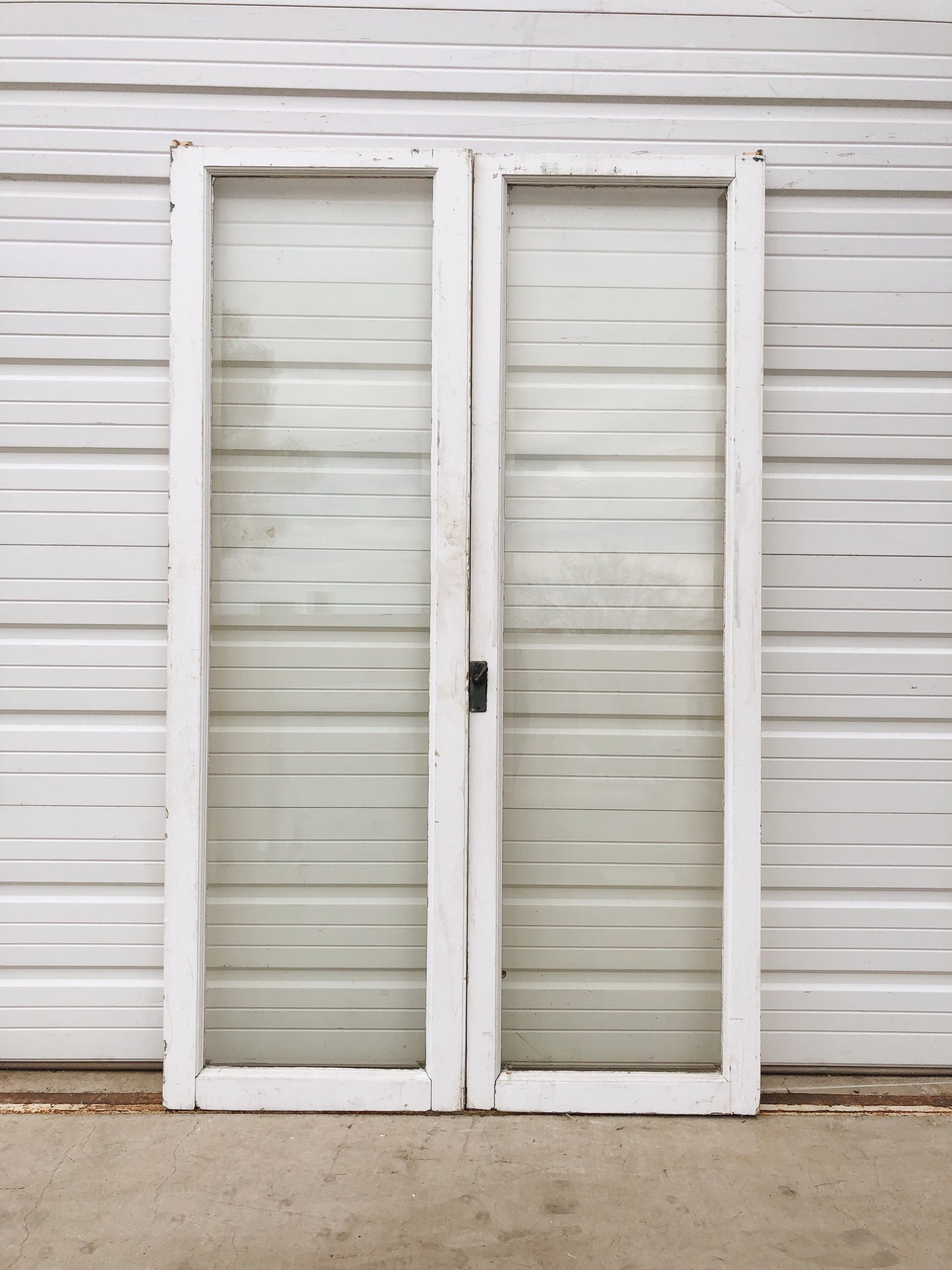 Pair of Antique Beveled Glass Doors