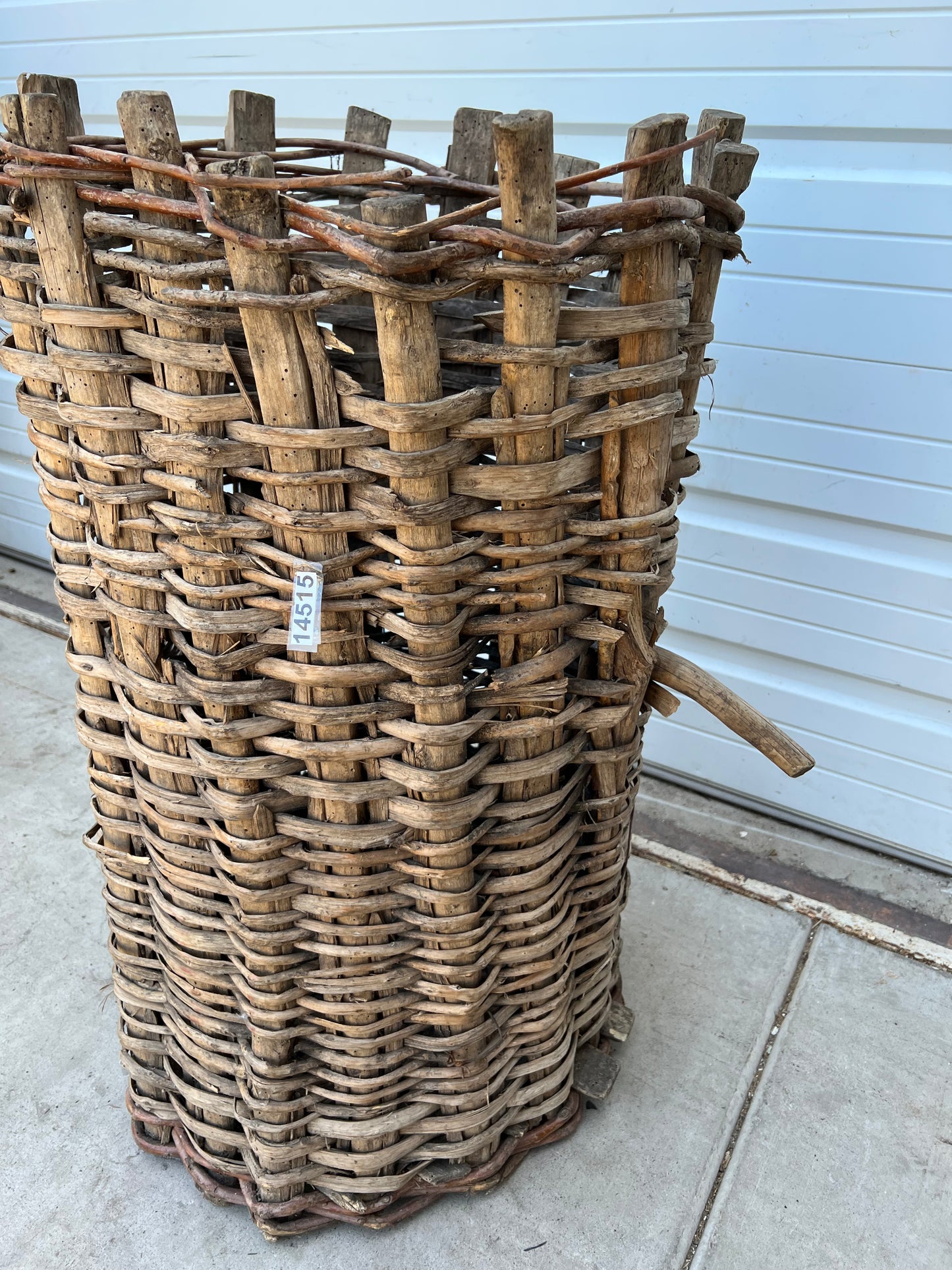 French Wicker Grape Hod/Basket