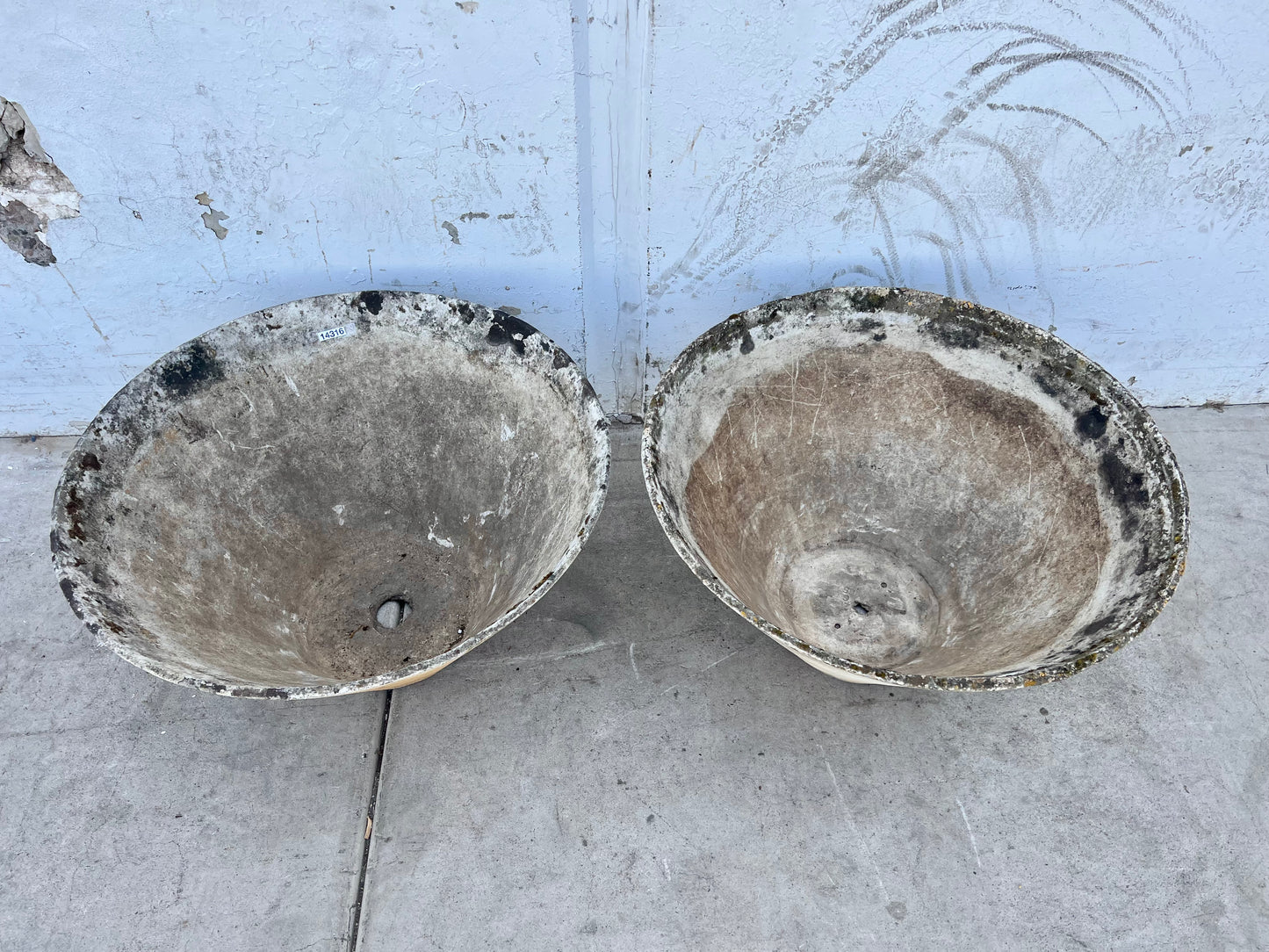 Pair of Medium Willy Guhl Cone Planters