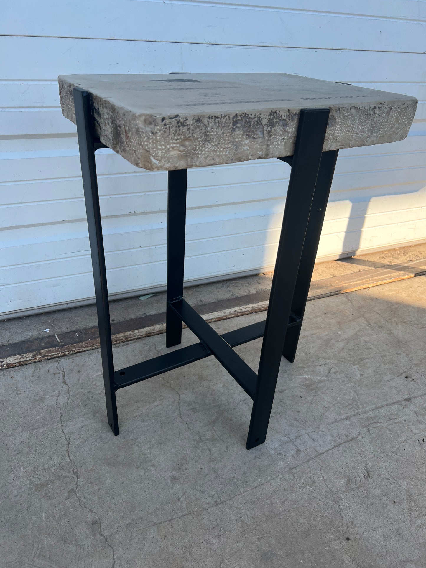 Large Lithography Stone Side Table