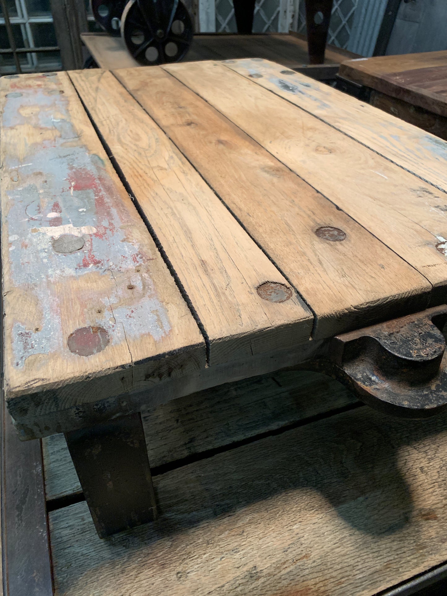 Wooden Coffee Table Trolley