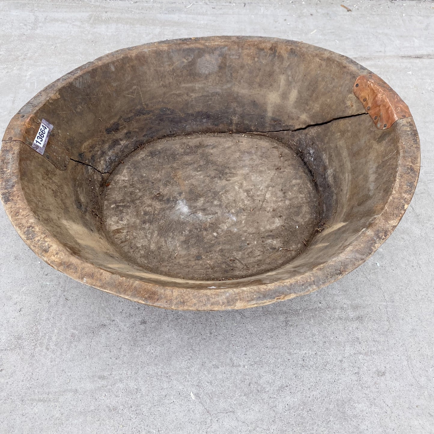 Rustic Wooden Turkish Bowl