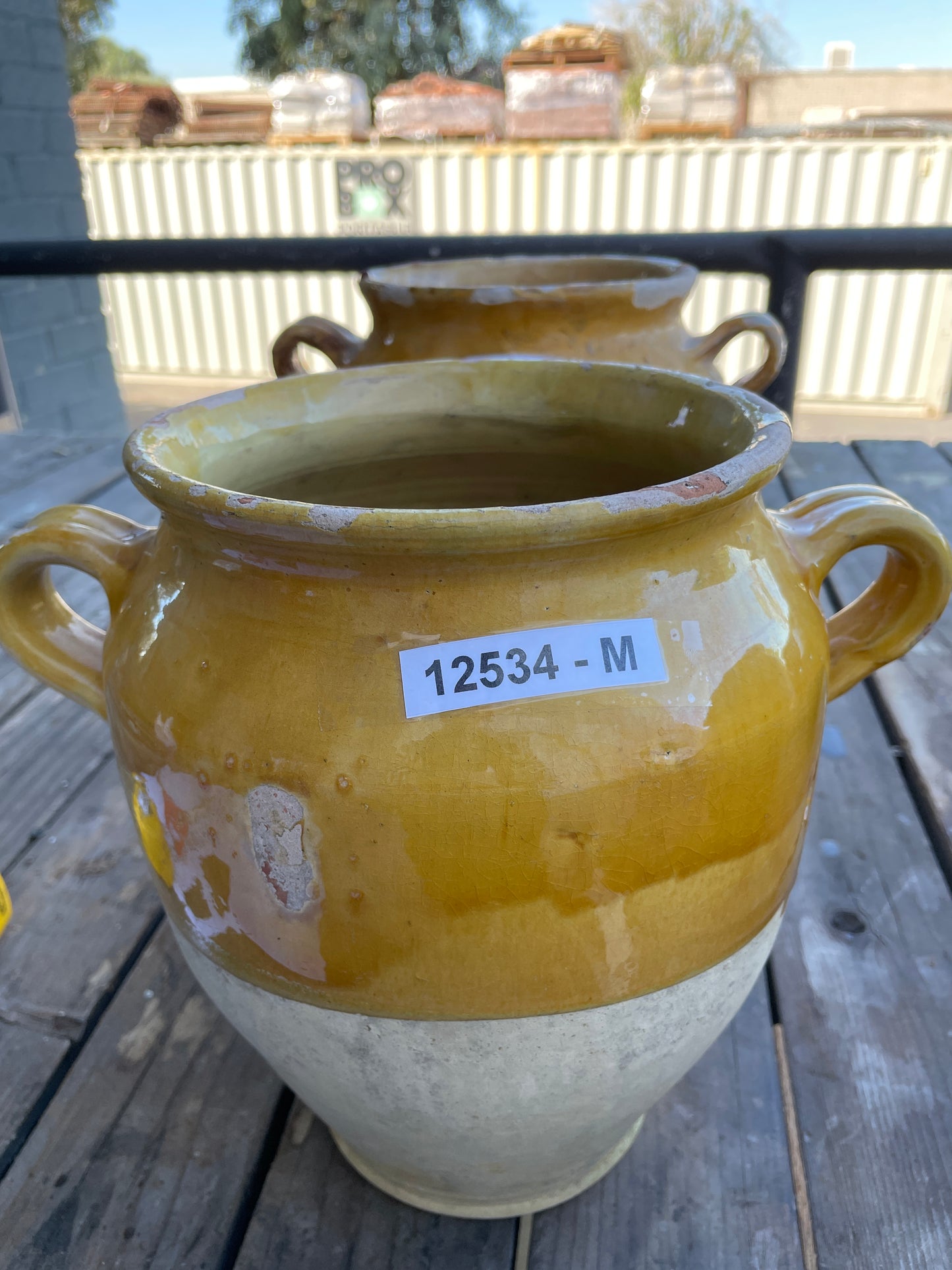 Medium Yellow Confit Pot