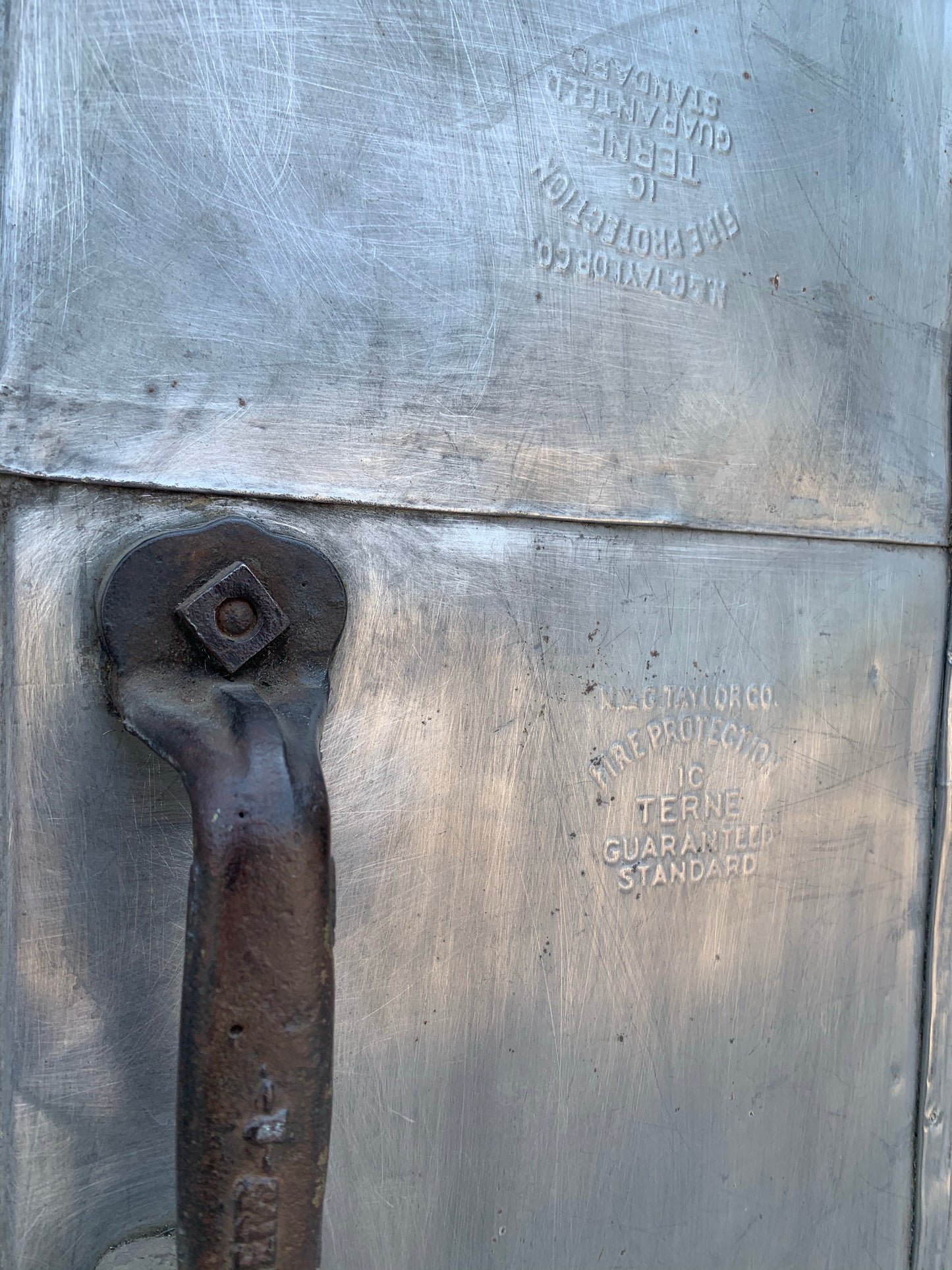 Industrial Metal Fire Single Door with Angled Top