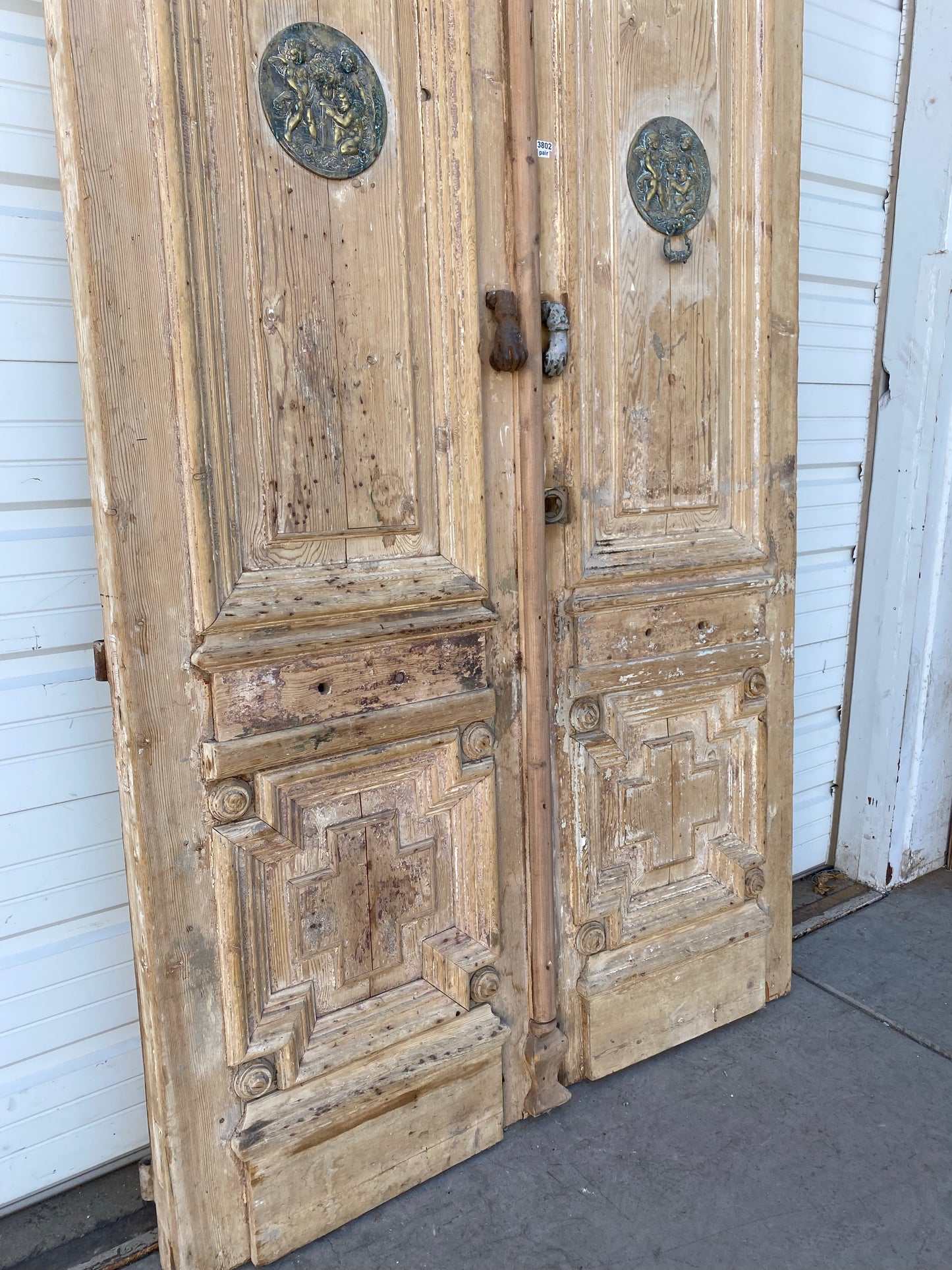 Pair of Antique Wood Carved Doors