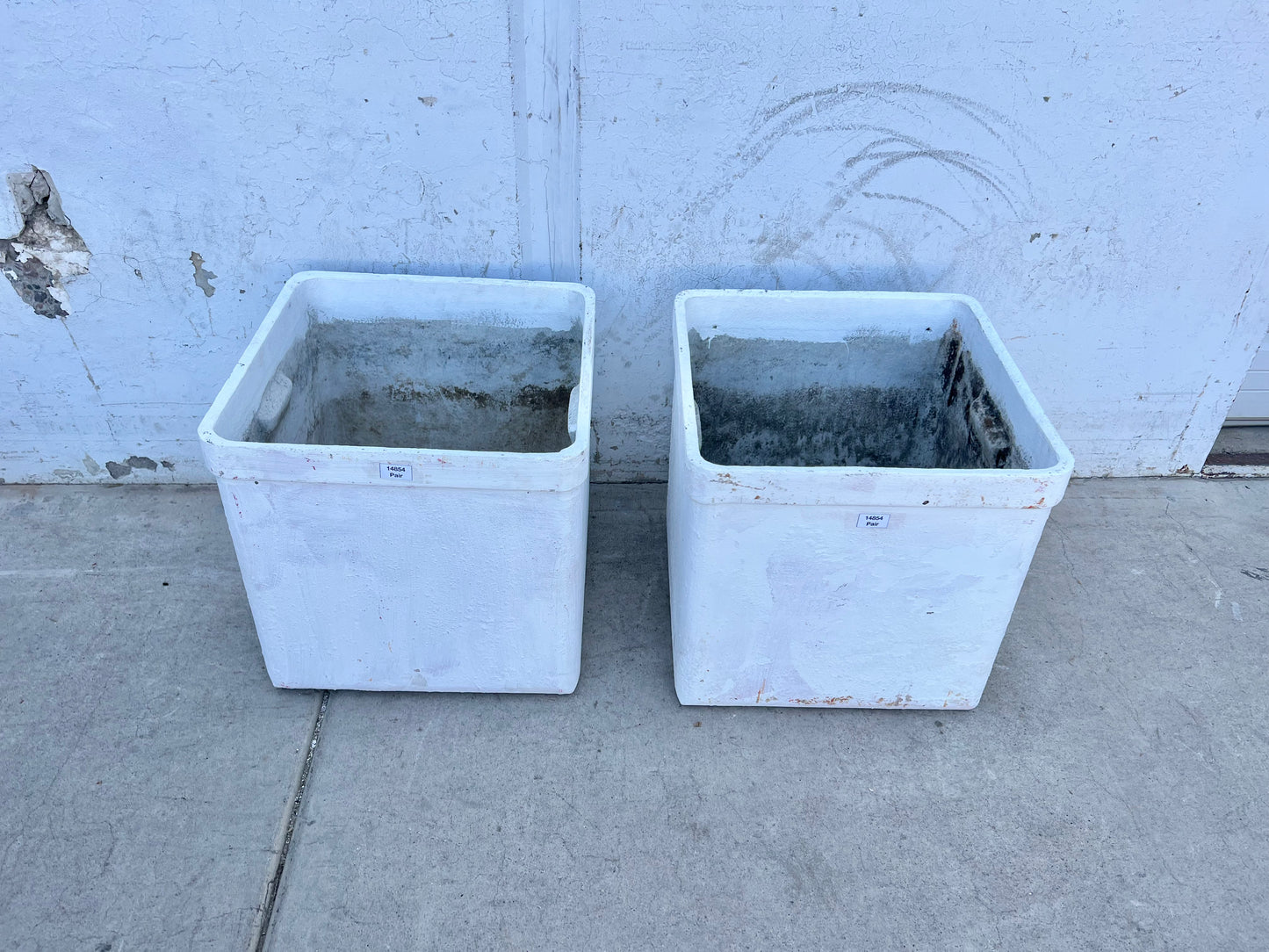 Pair of Square Willy Guhl Planters