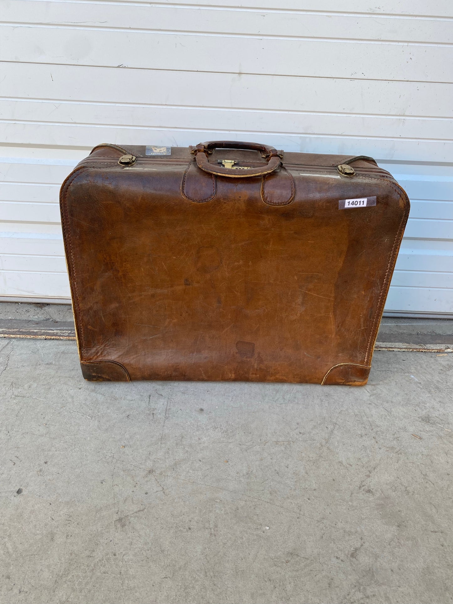 Vintage Leather Suitcase