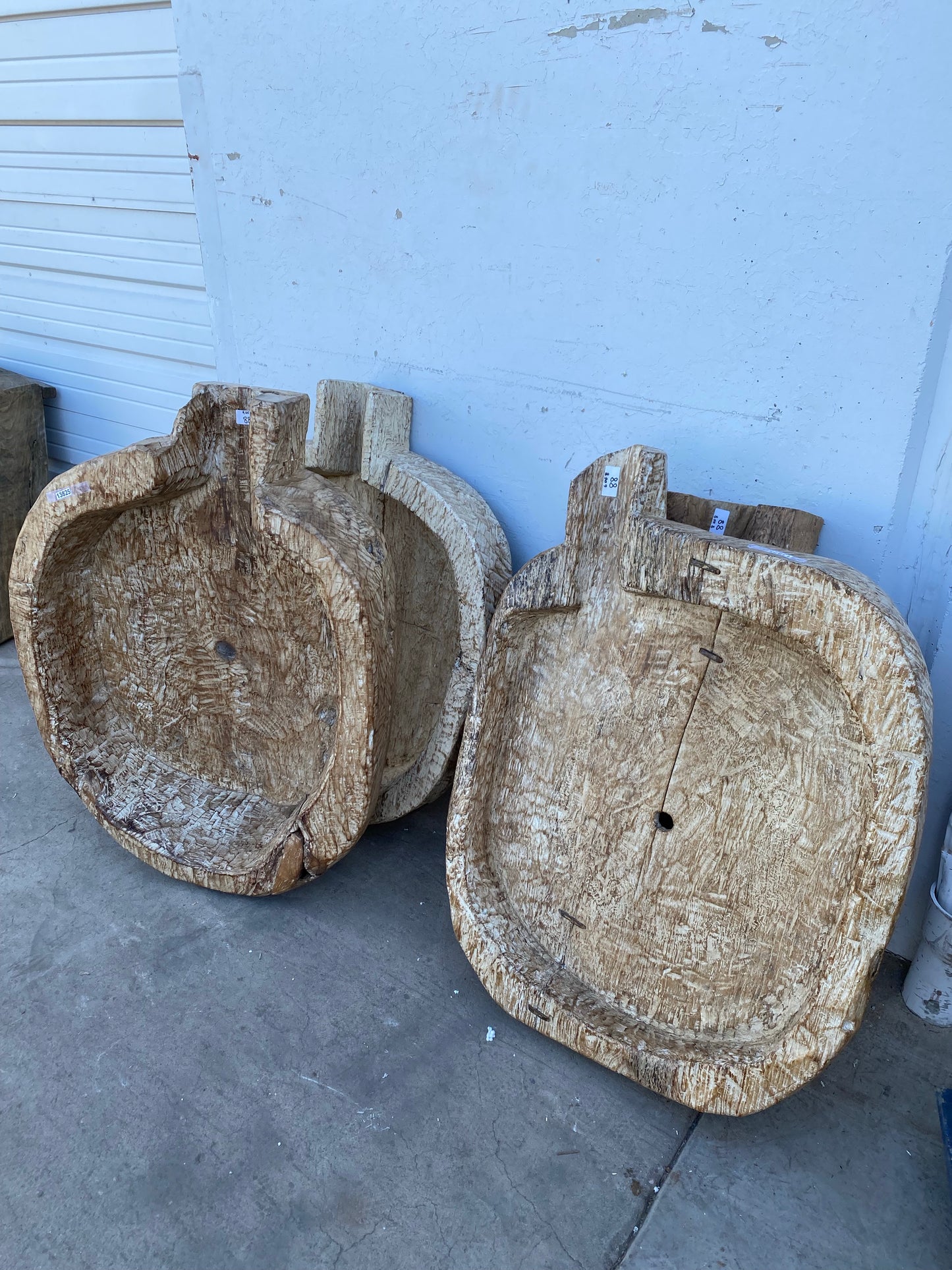 Wood Bowl with Drain
