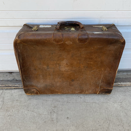Vintage Leather Suitcase