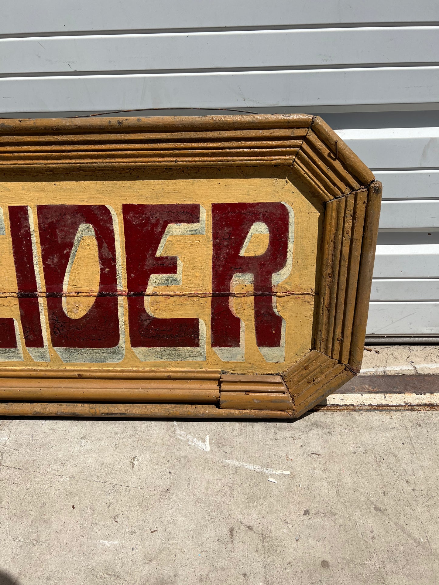 Café Schneider Wooden Sign