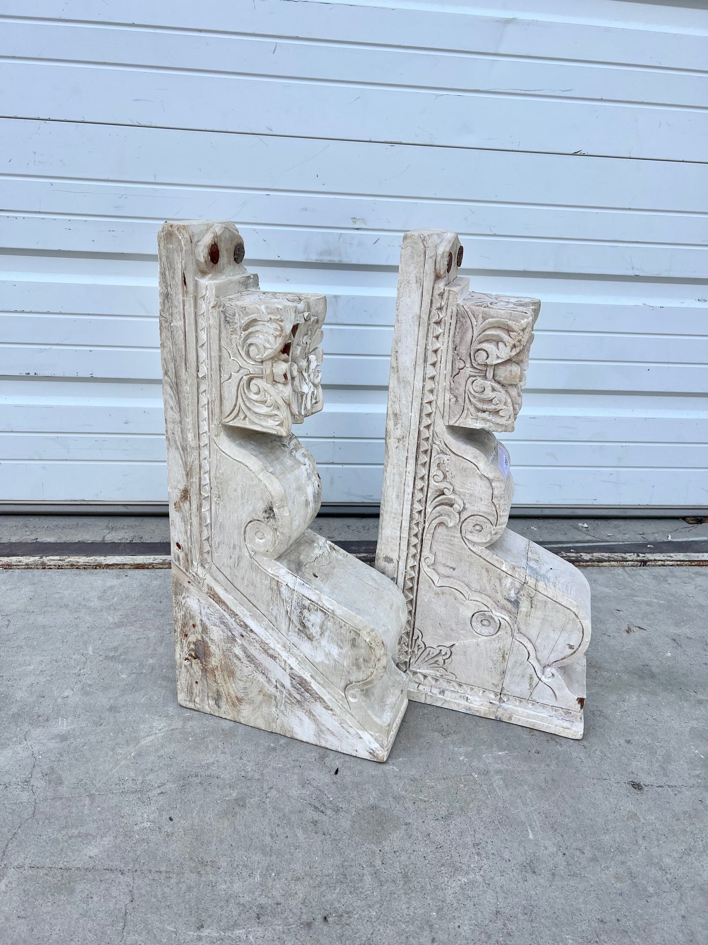 Pair of Natural Wood Corbels