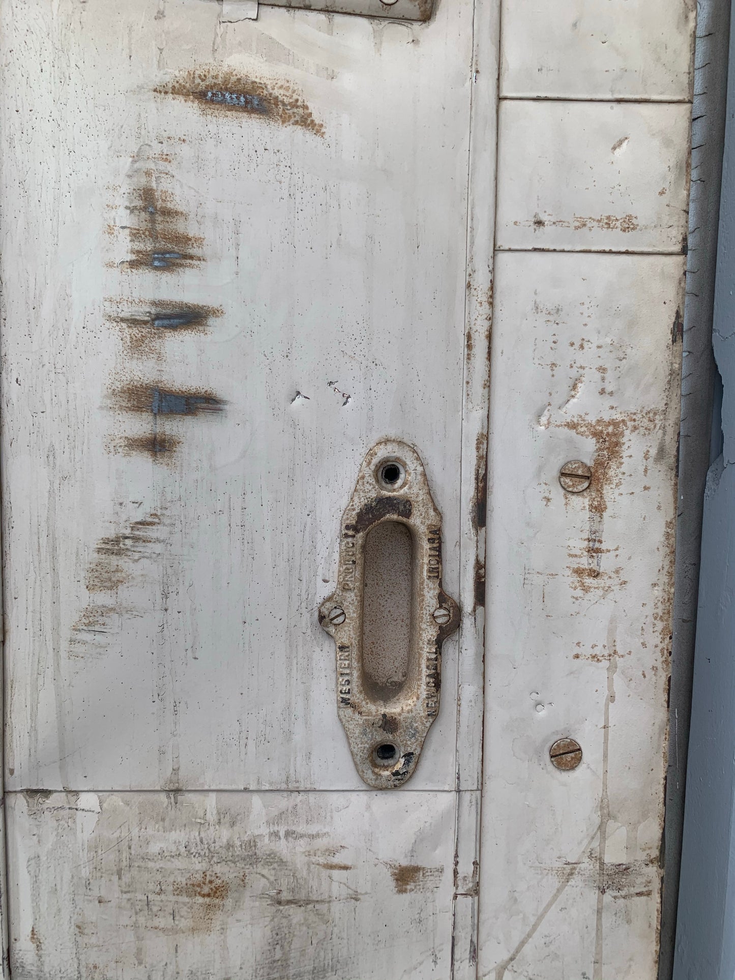 Industrial Metal Fire Single Door with Angled Top
