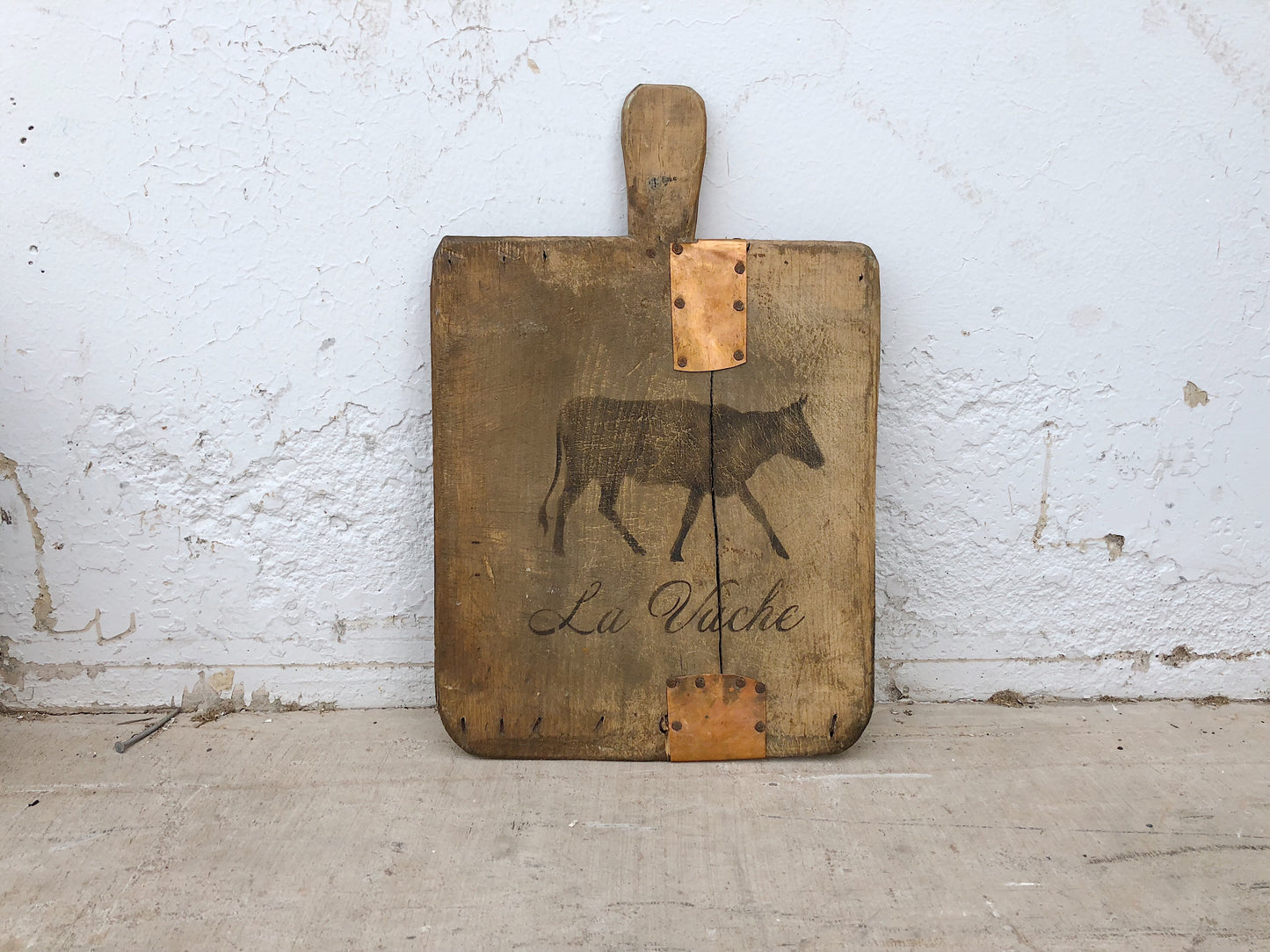 Small Stenciled French Breadboard