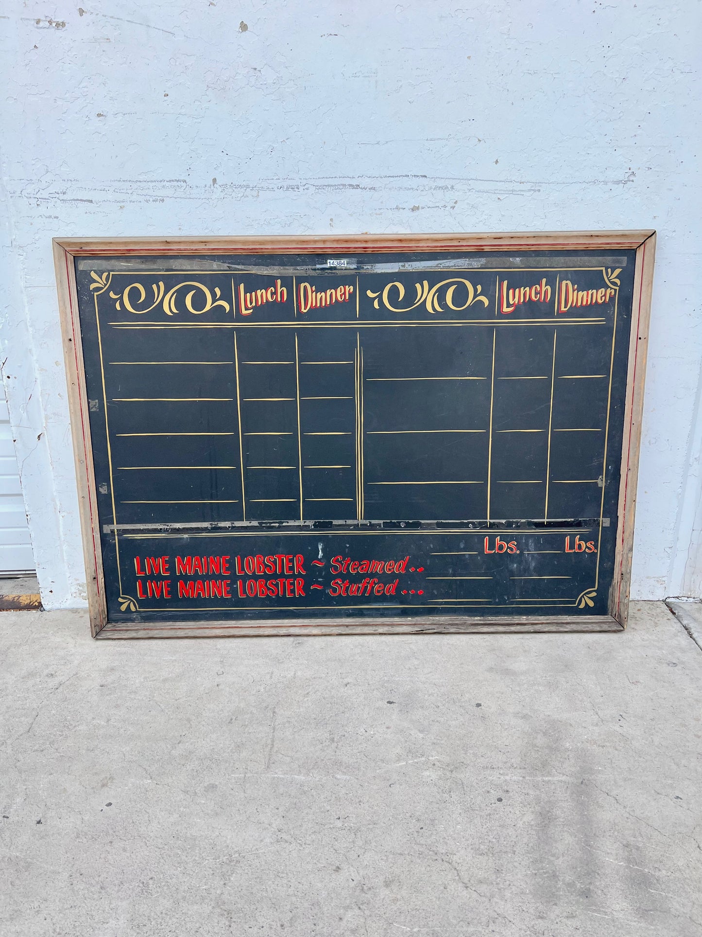 Menu Board Sign