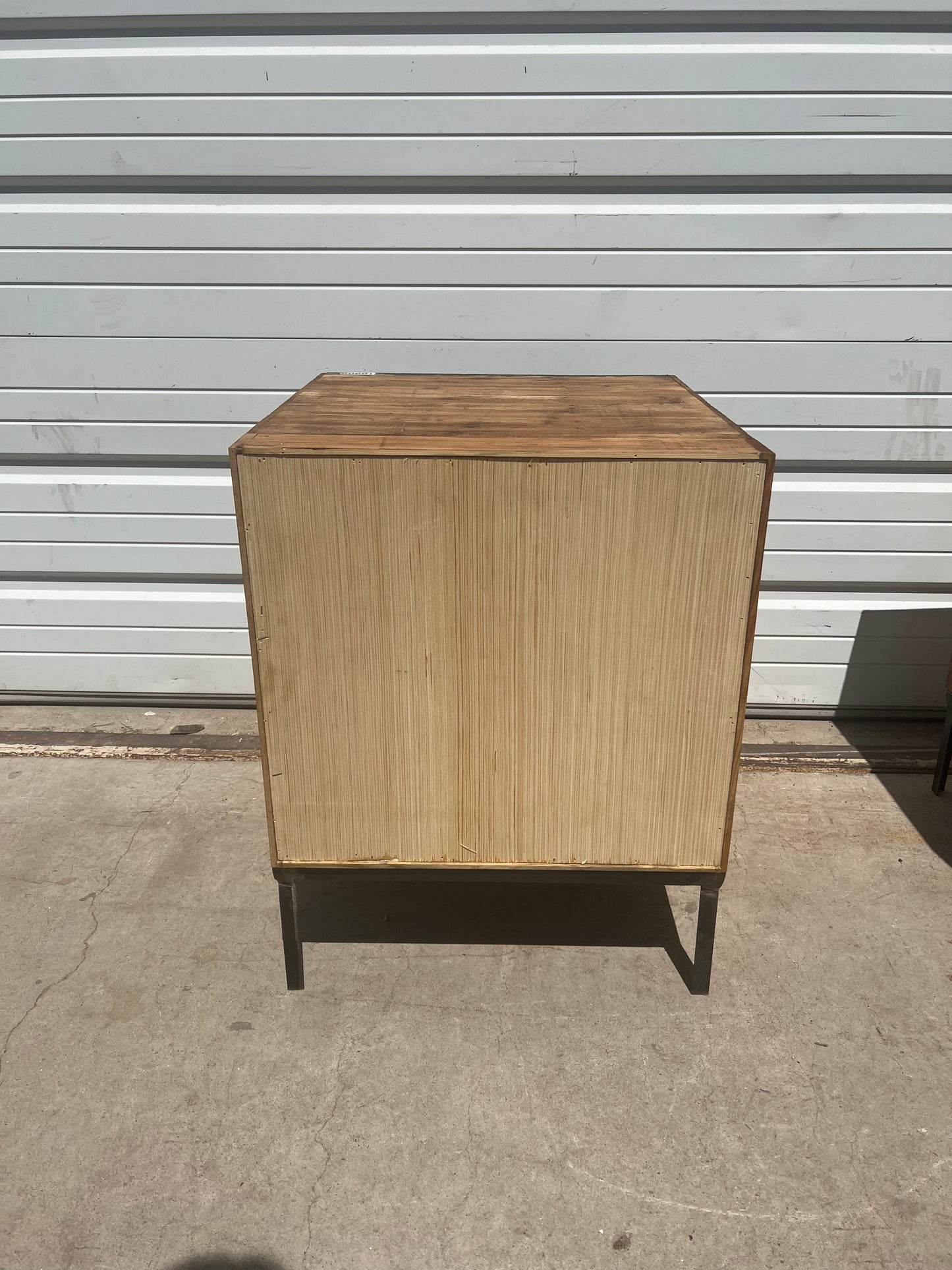 Painted Cabinet/Nightstand with 9 Black Drawers, France