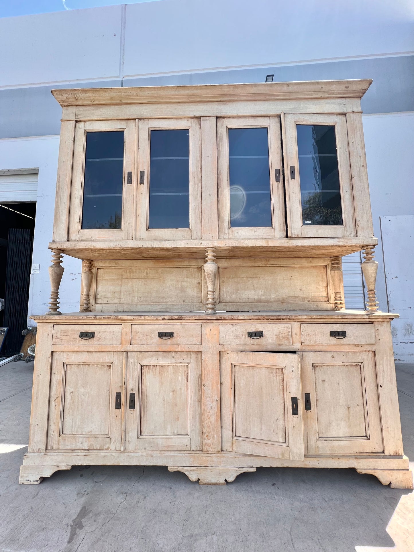 Painted French Antique Hutch / Cabinet