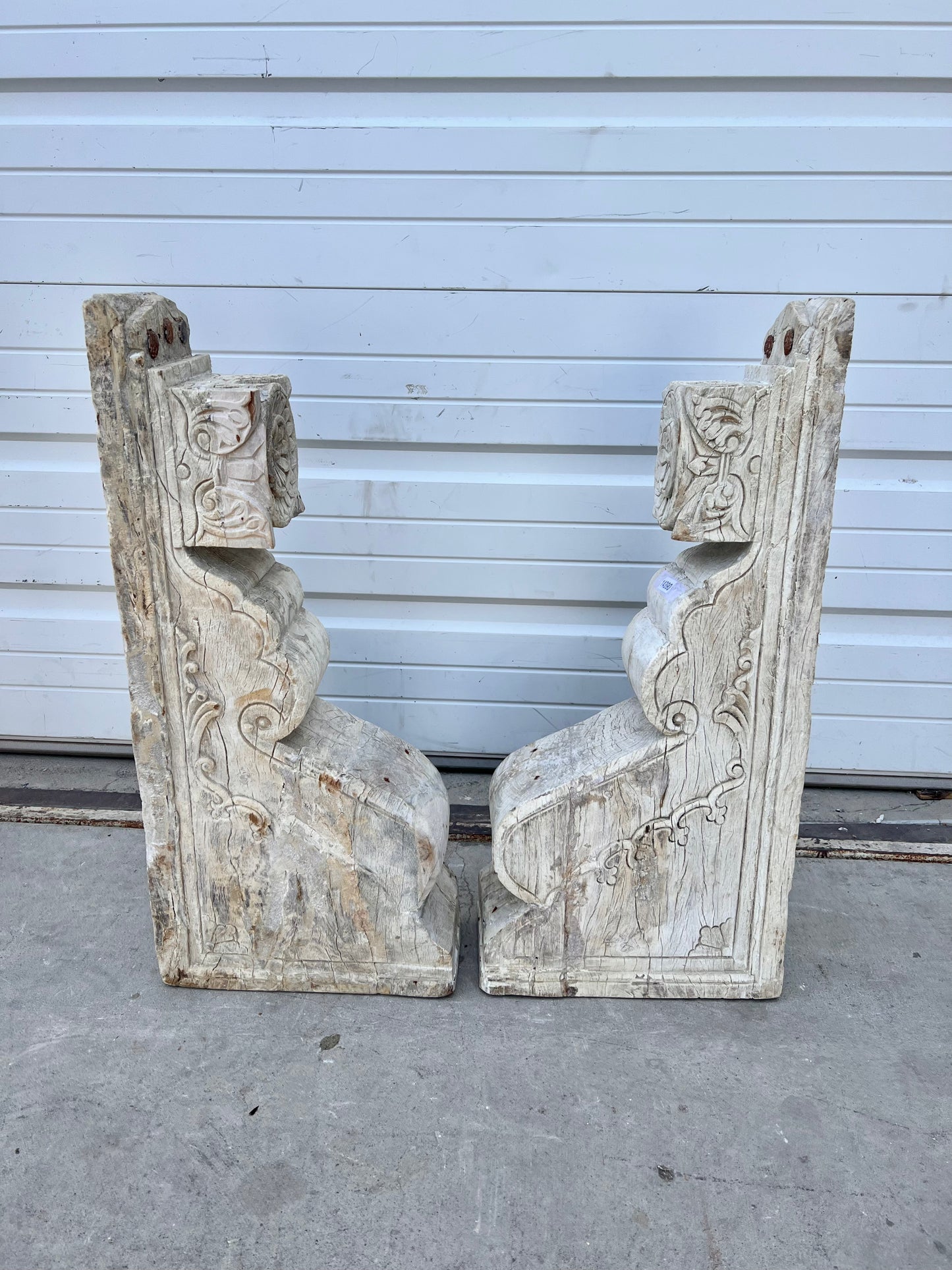 Pair of Natural Wood Corbels