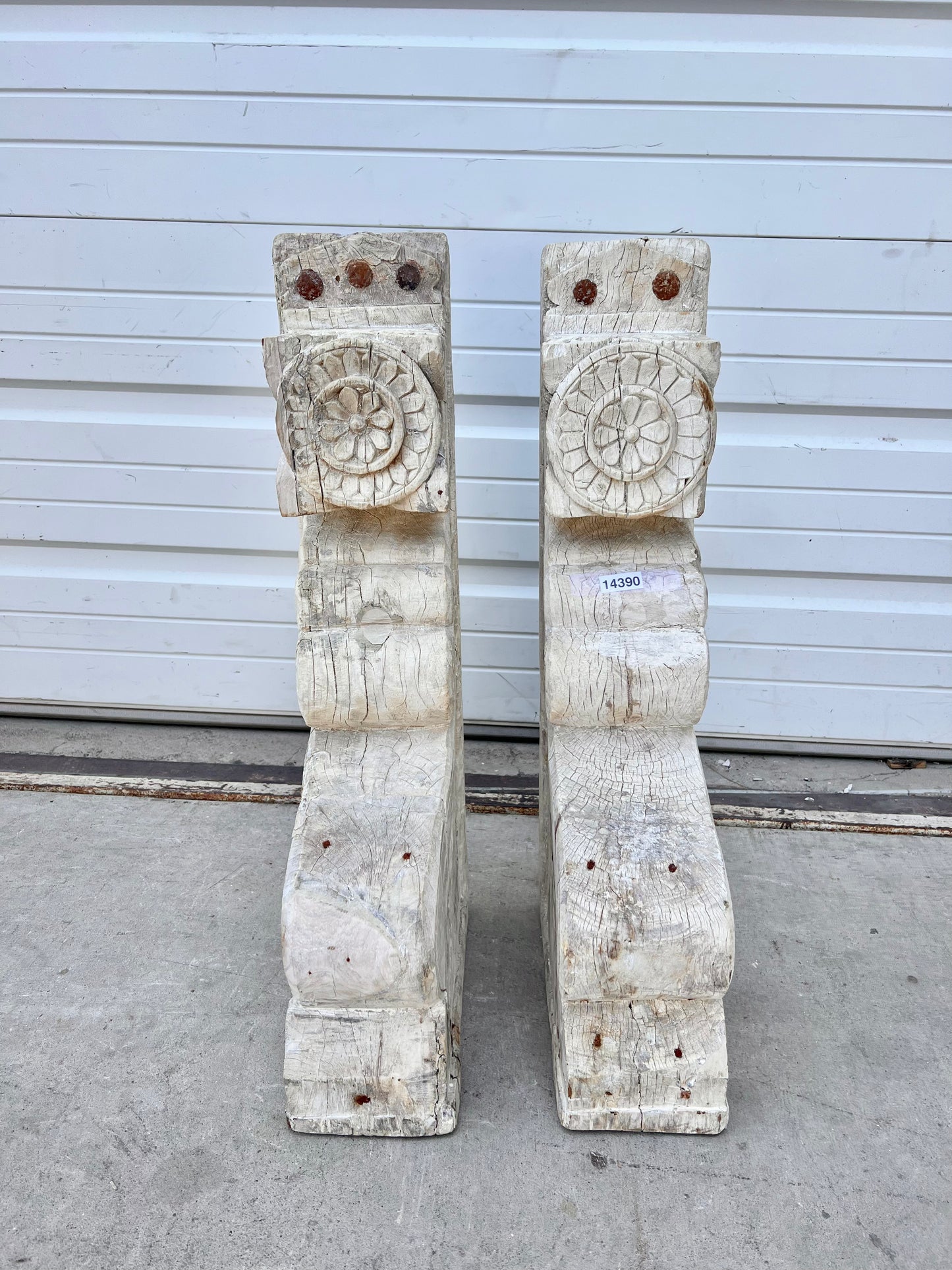 Pair of Natural Wood Corbels