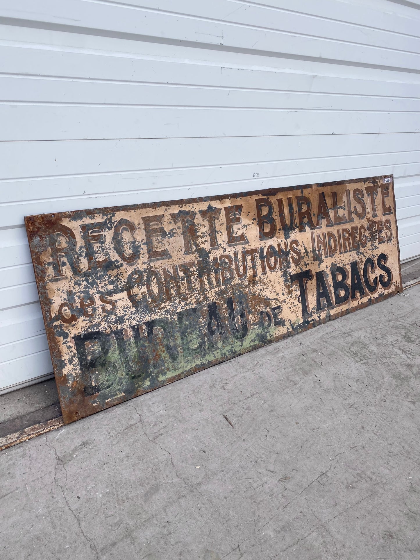 Recette Buraliste Metal Sign