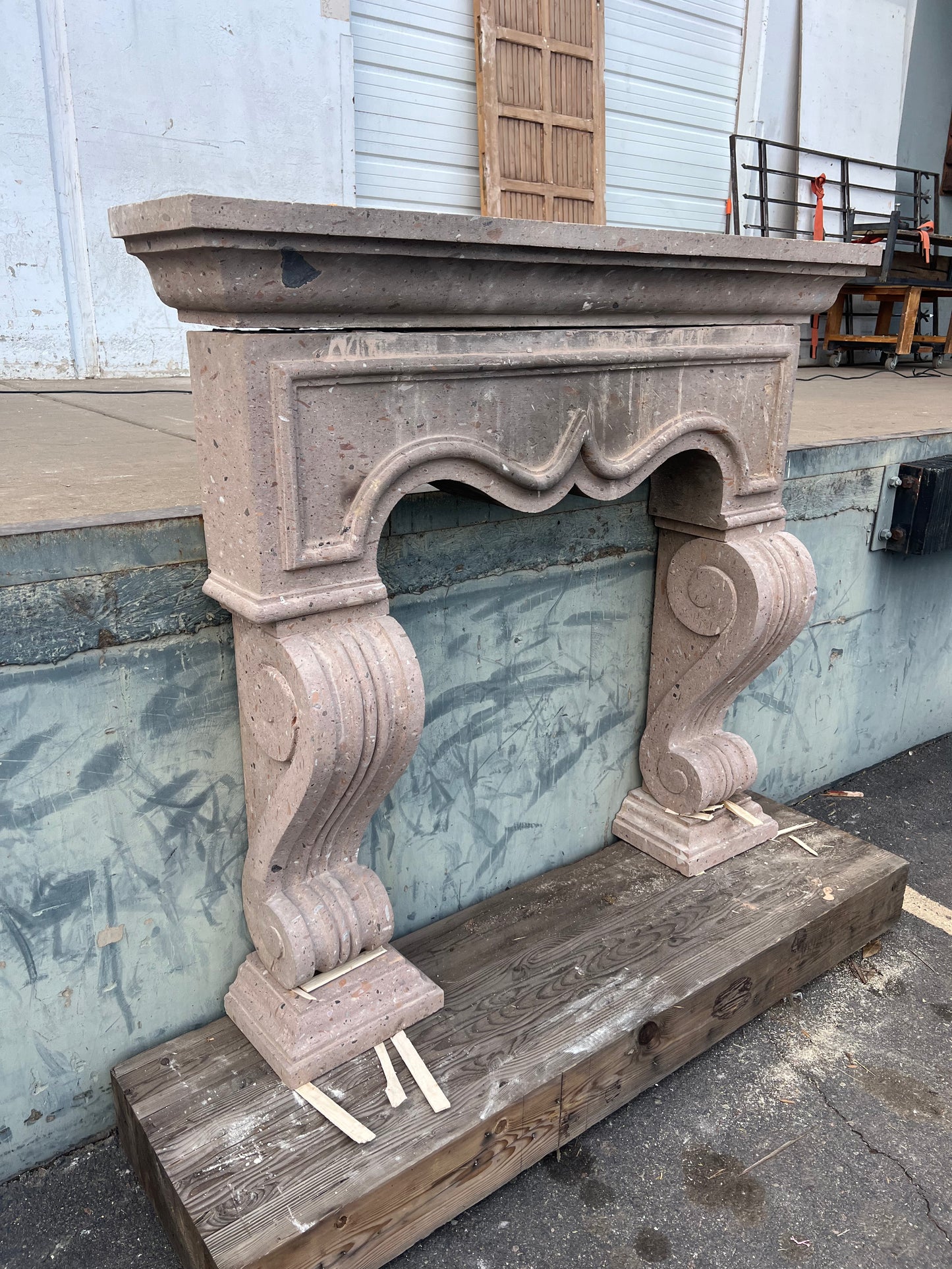 Stone 3 Piece Fireplace Mantel