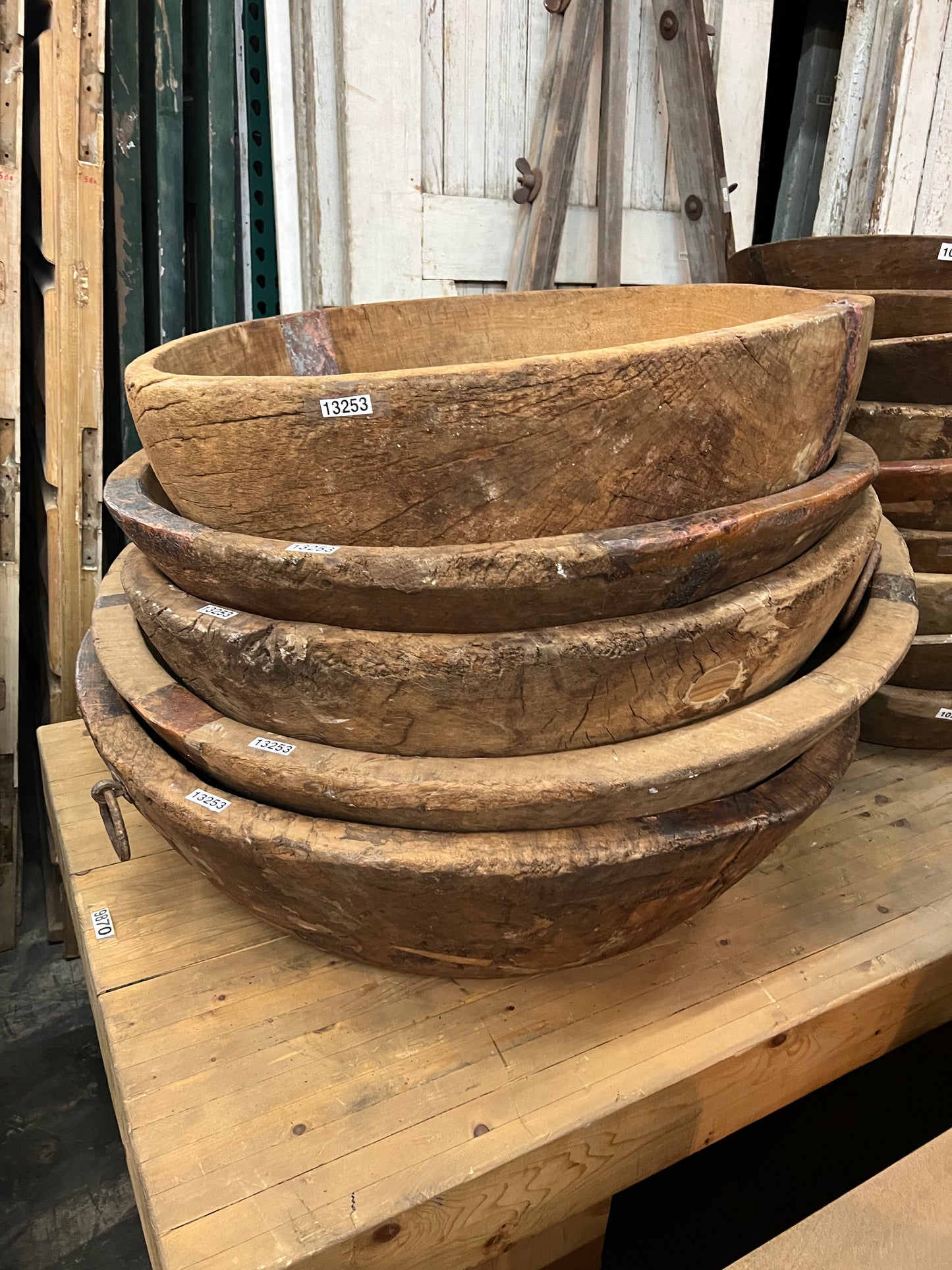 Large Wooden Turkish Bowl
