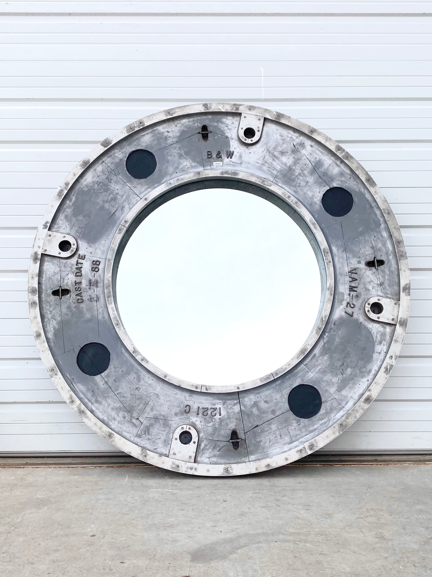 Oversized Round Factory Mold Mirror