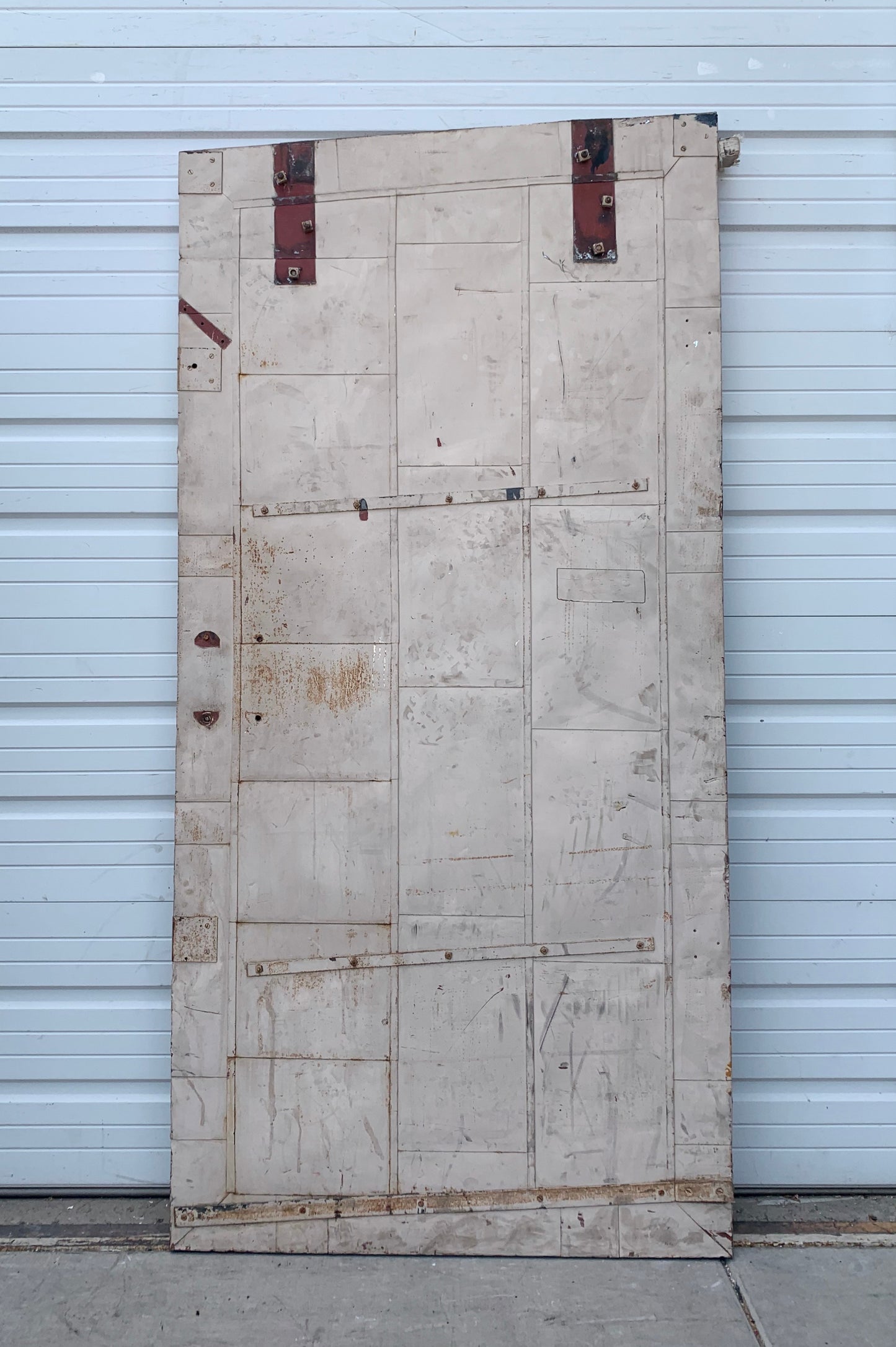 Industrial Metal Fire Single Door with Angled Top