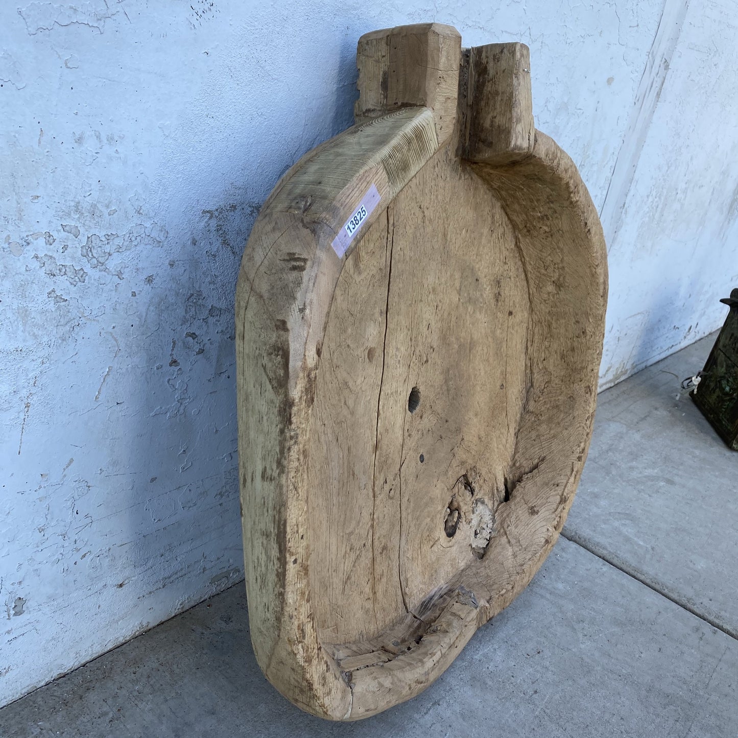 Wood Bowl with Drain