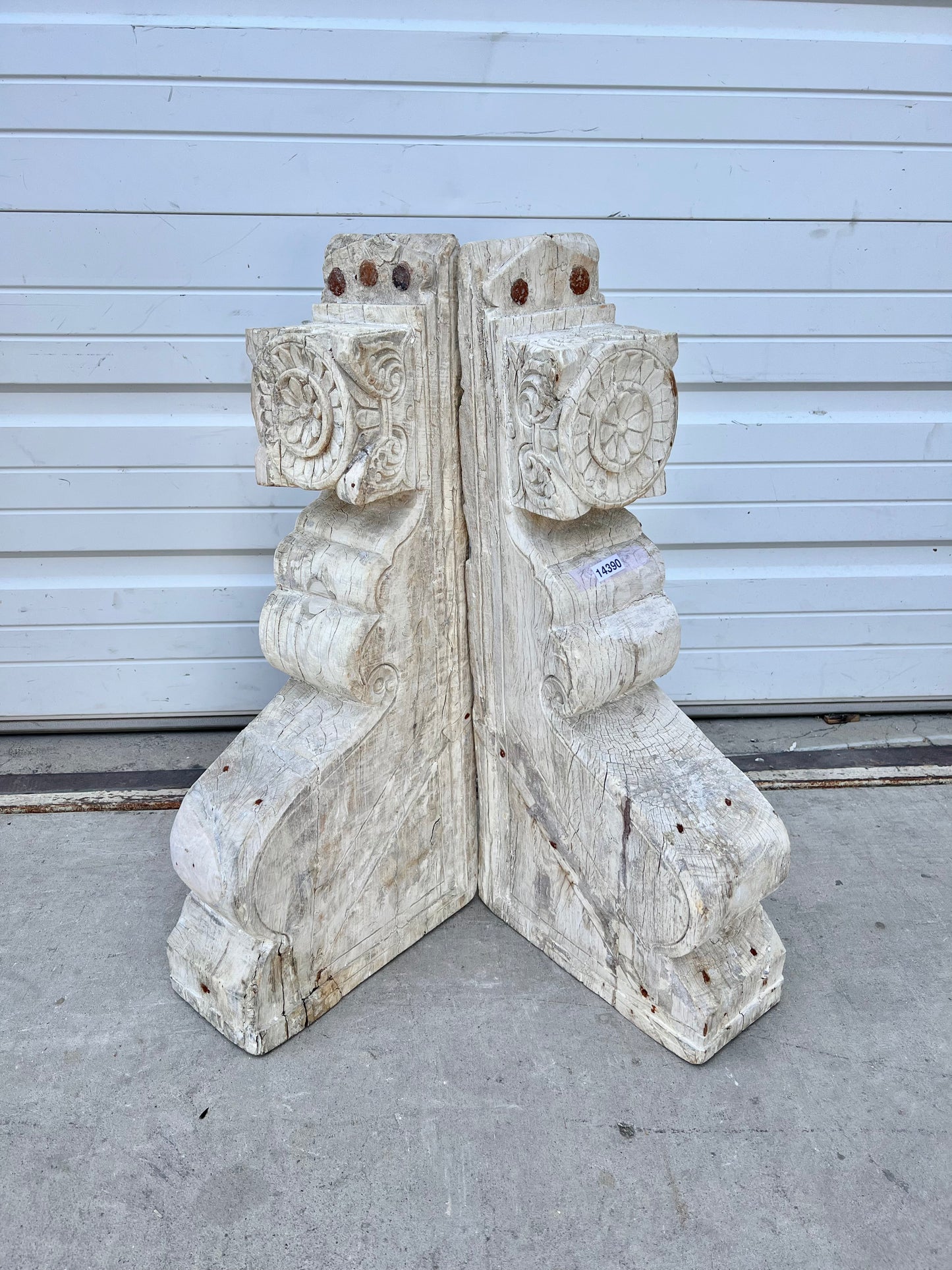 Pair of Natural Wood Corbels