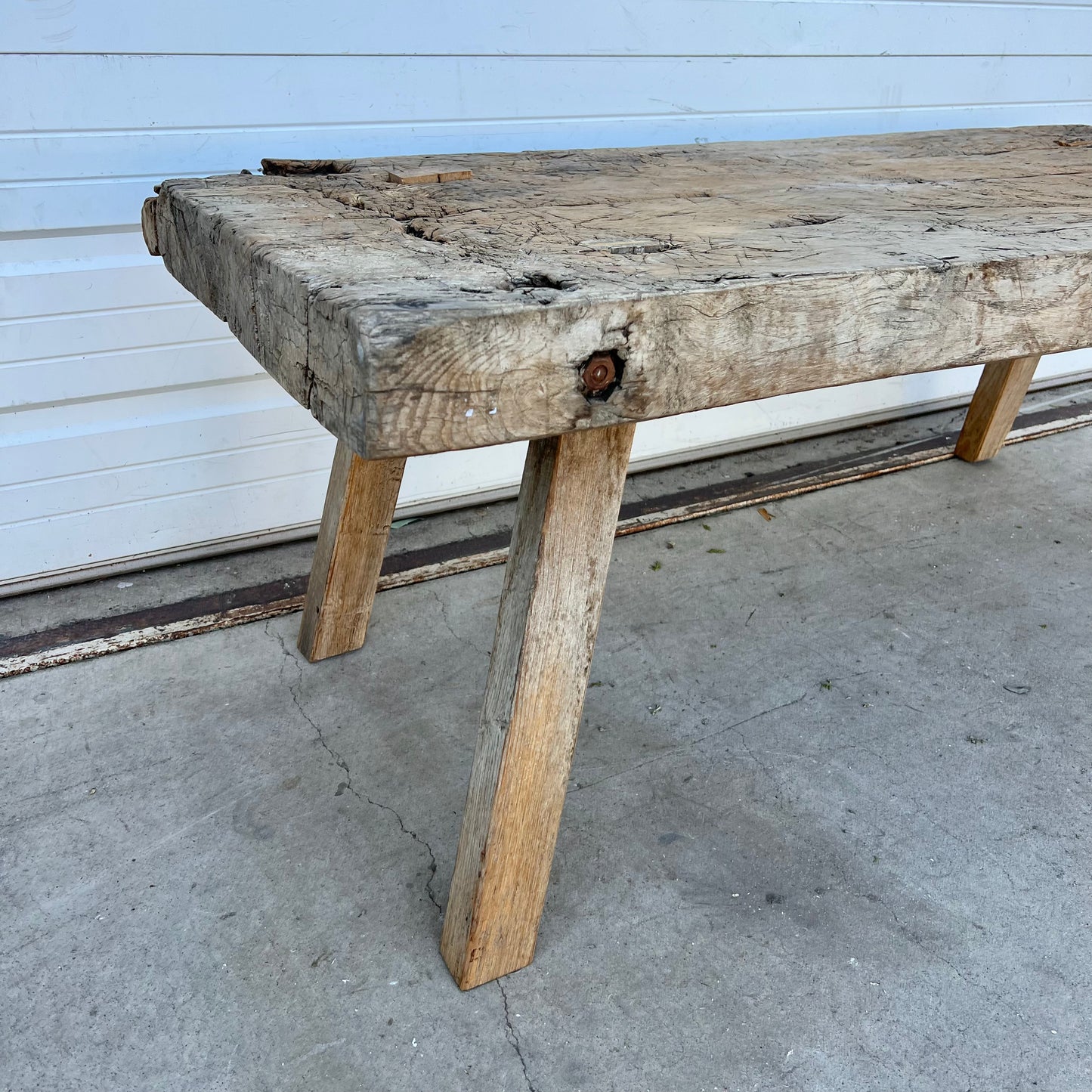 Bleached Wood Coffee Table