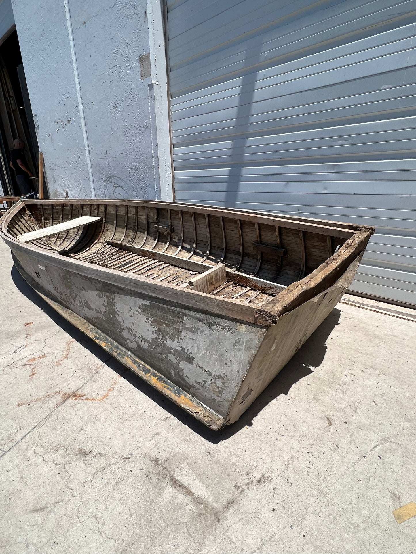 Repurposed Wood Boat Pendant Light