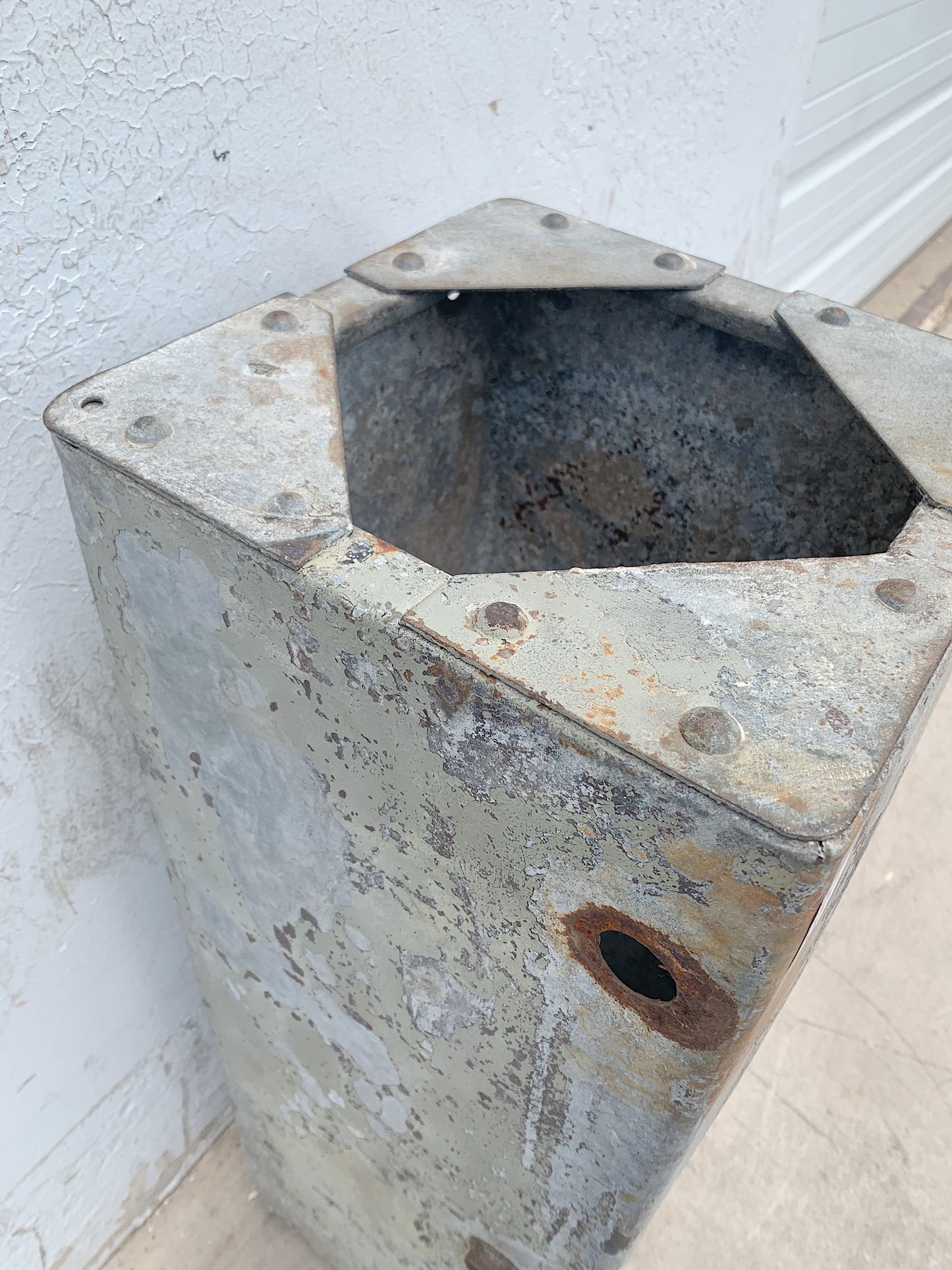 Galvanized Metal Container with Tap