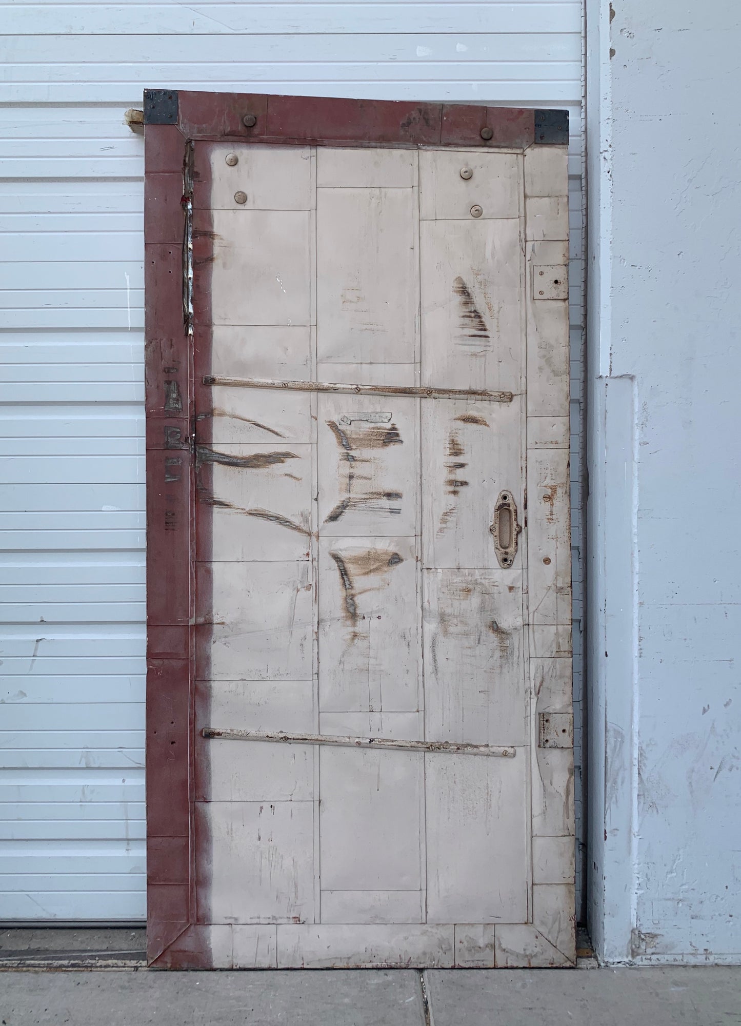 Industrial Metal Fire Single Door with Angled Top