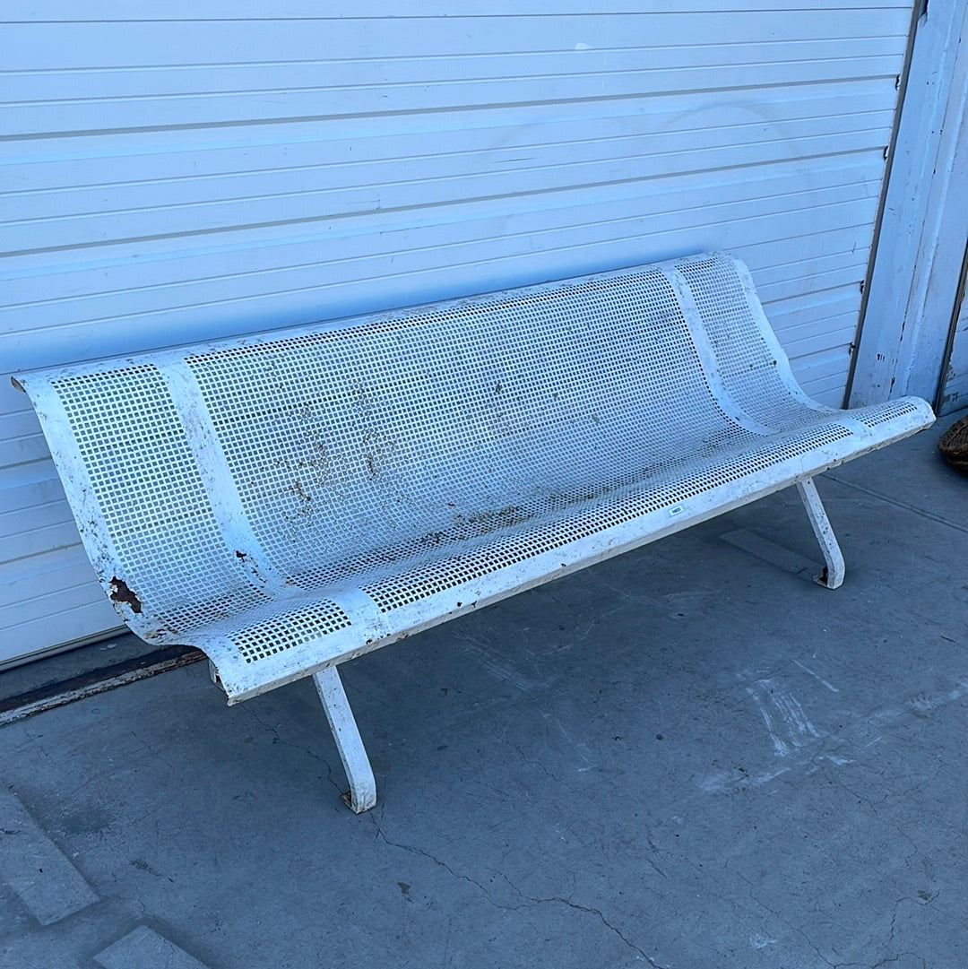 French White Iron Bench