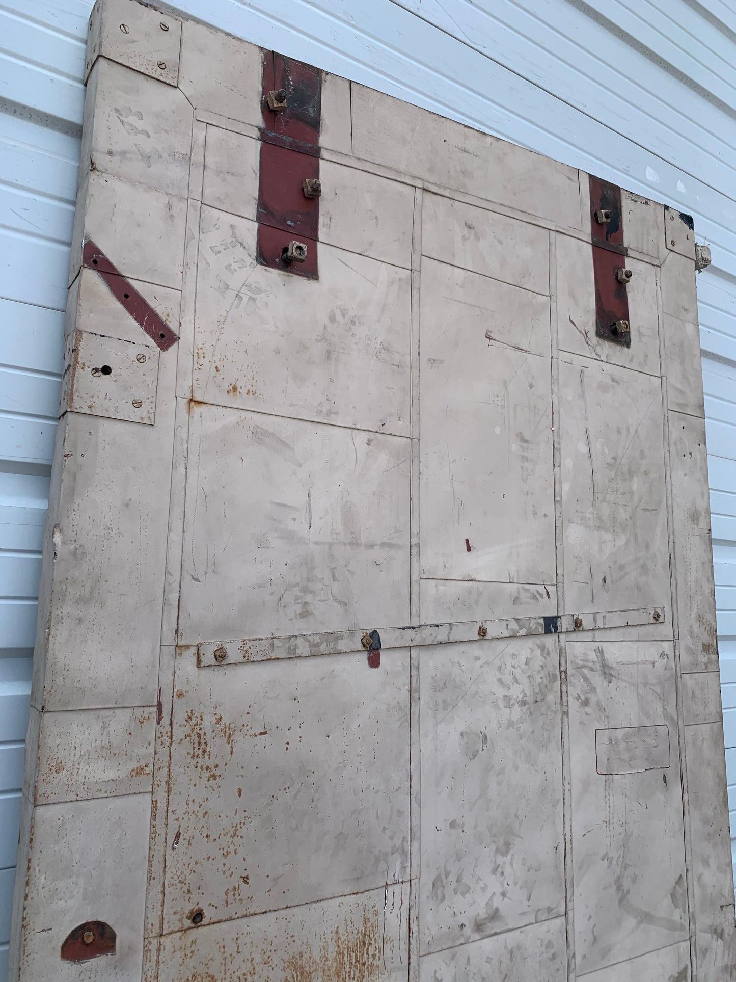 Industrial Metal Fire Single Door with Angled Top