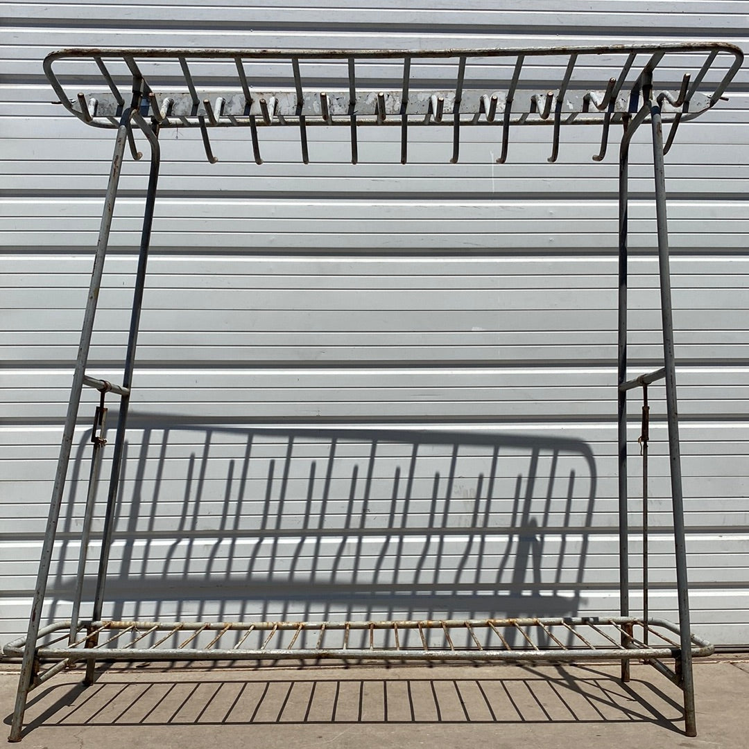 Metal Military Coat & Hat Rack