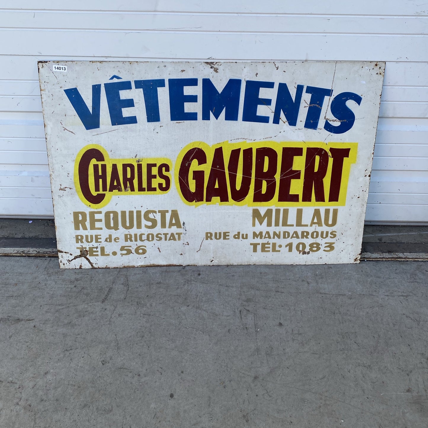 Vêtements Metal Sign (double-sided)