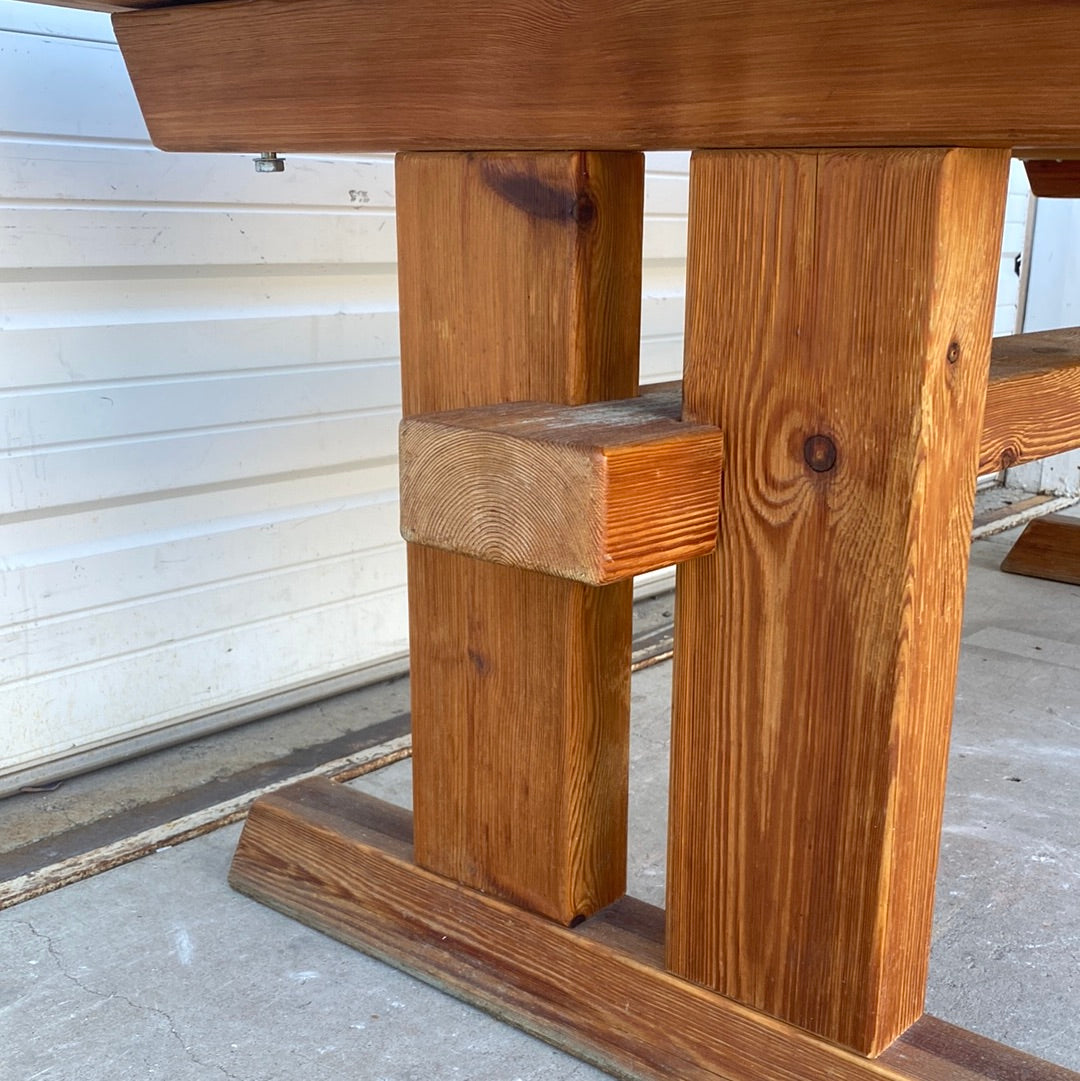 Danish Pine Dining Table