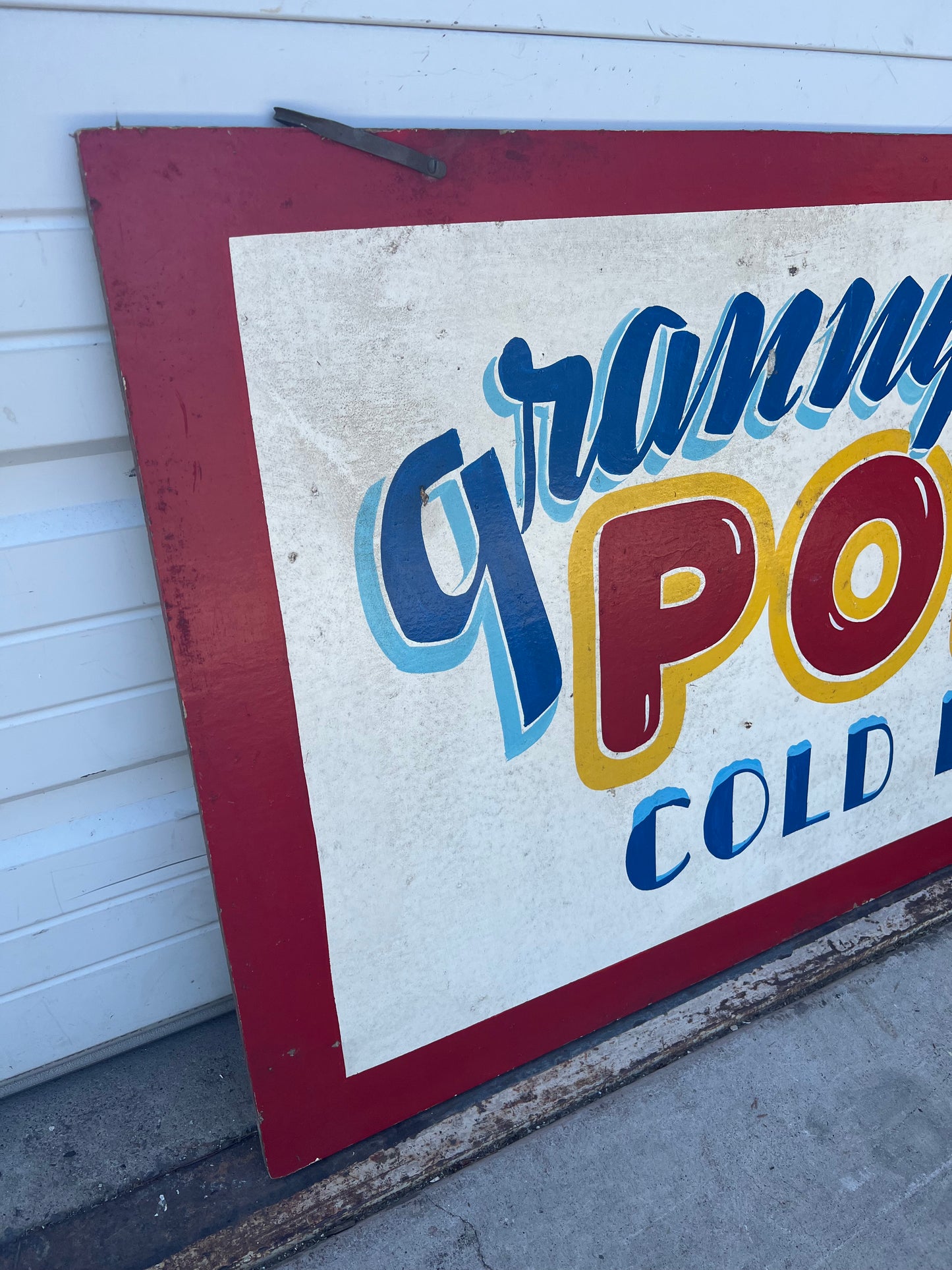 Wood Painted Popcorn Sign