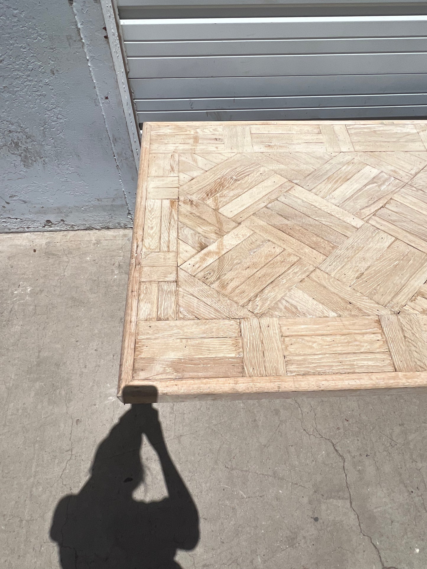 8 ft Washed Wood Dining Table Top