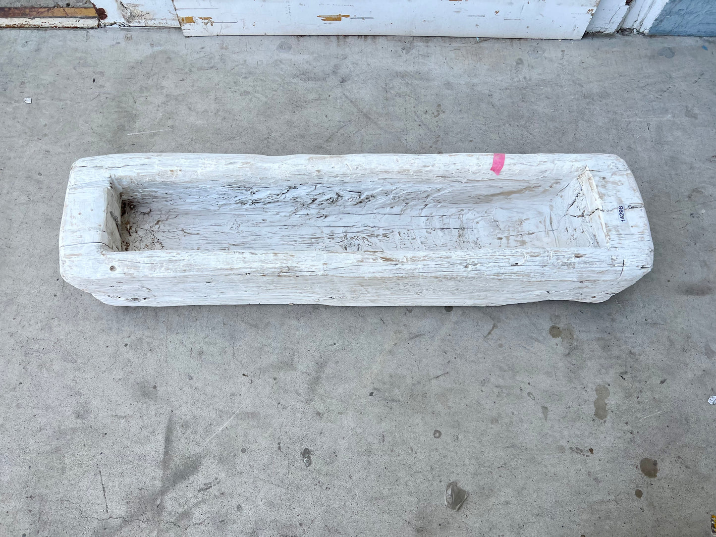 Medium Painted Wooden Trough Planter