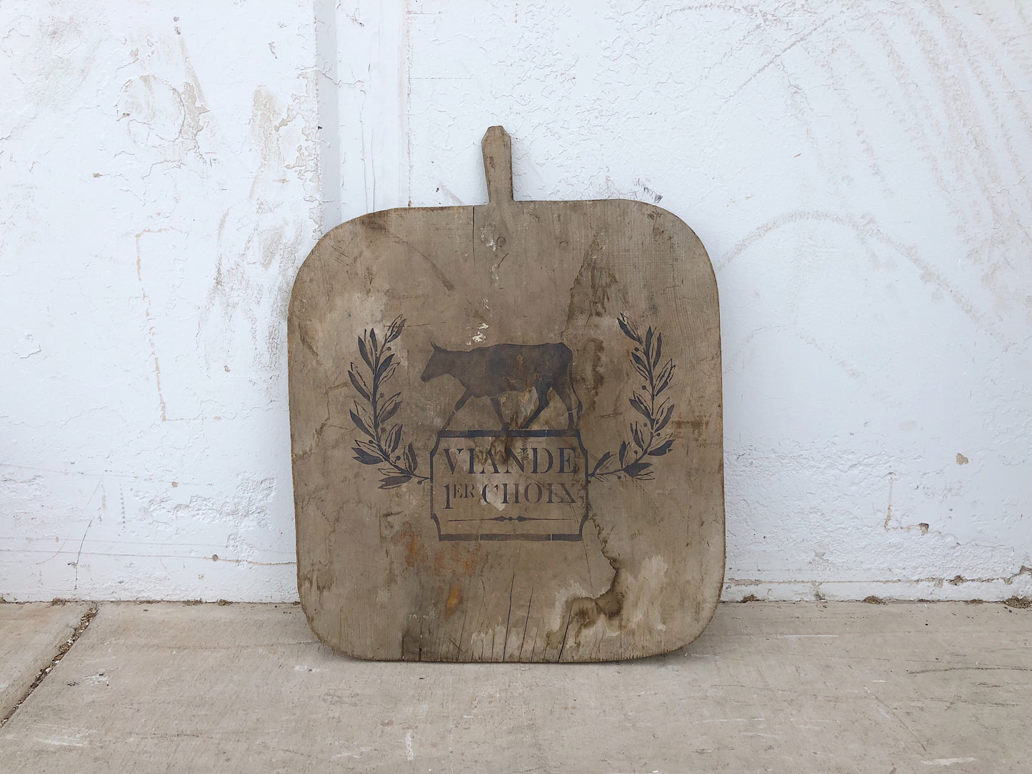 Large Stenciled Breadboard