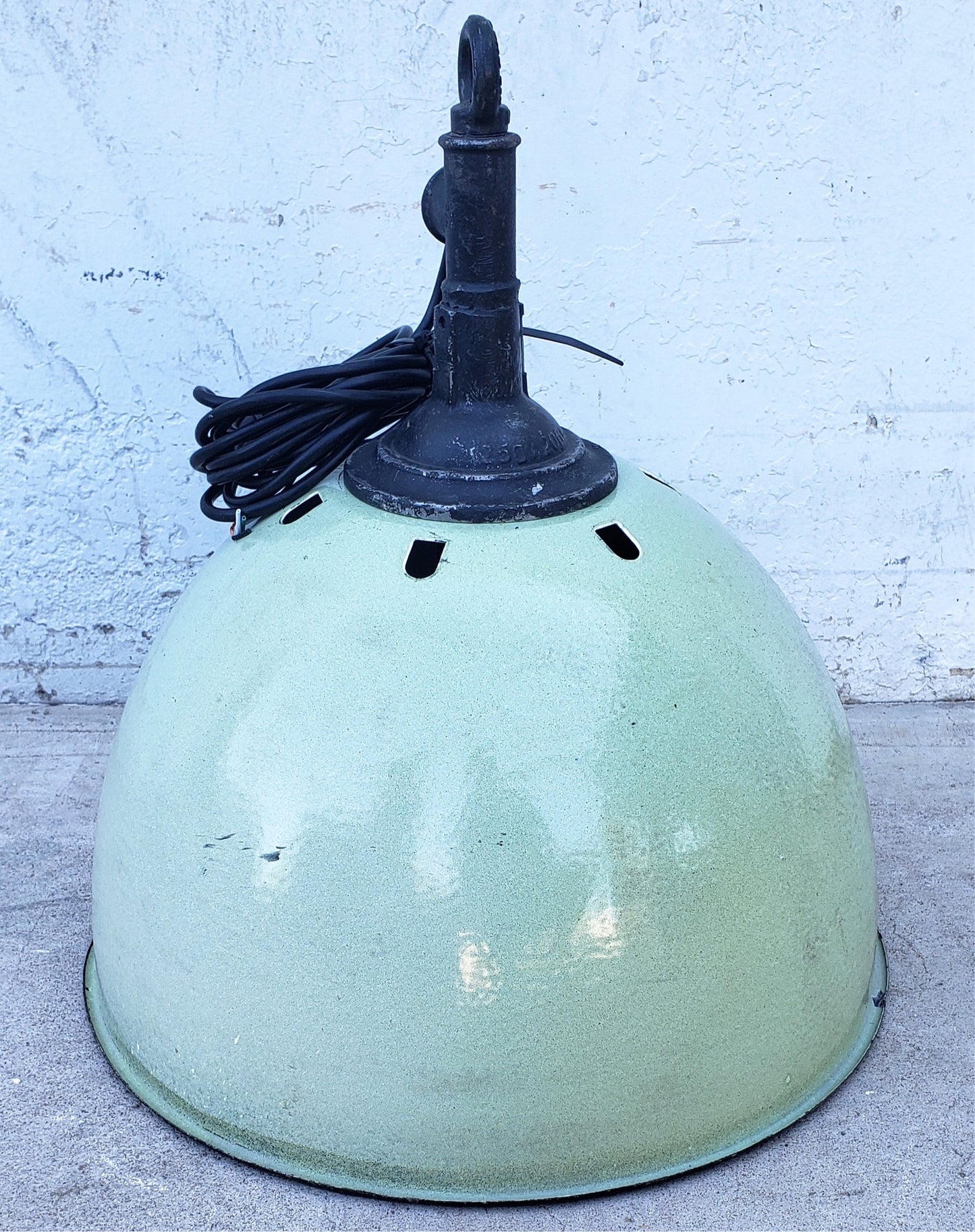 Mint Green Industrial Pendant Light