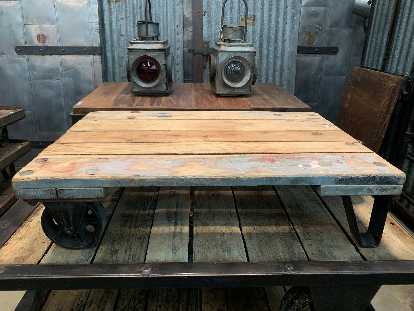 Wooden Coffee Table Trolley