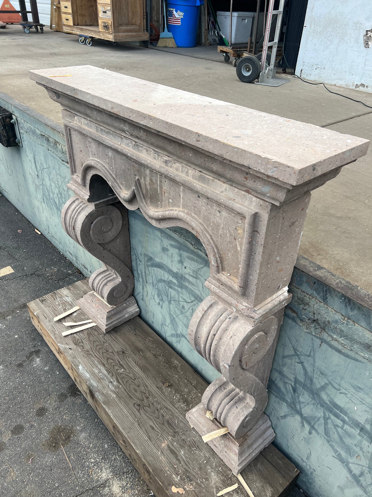 Stone 3 Piece Fireplace Mantel