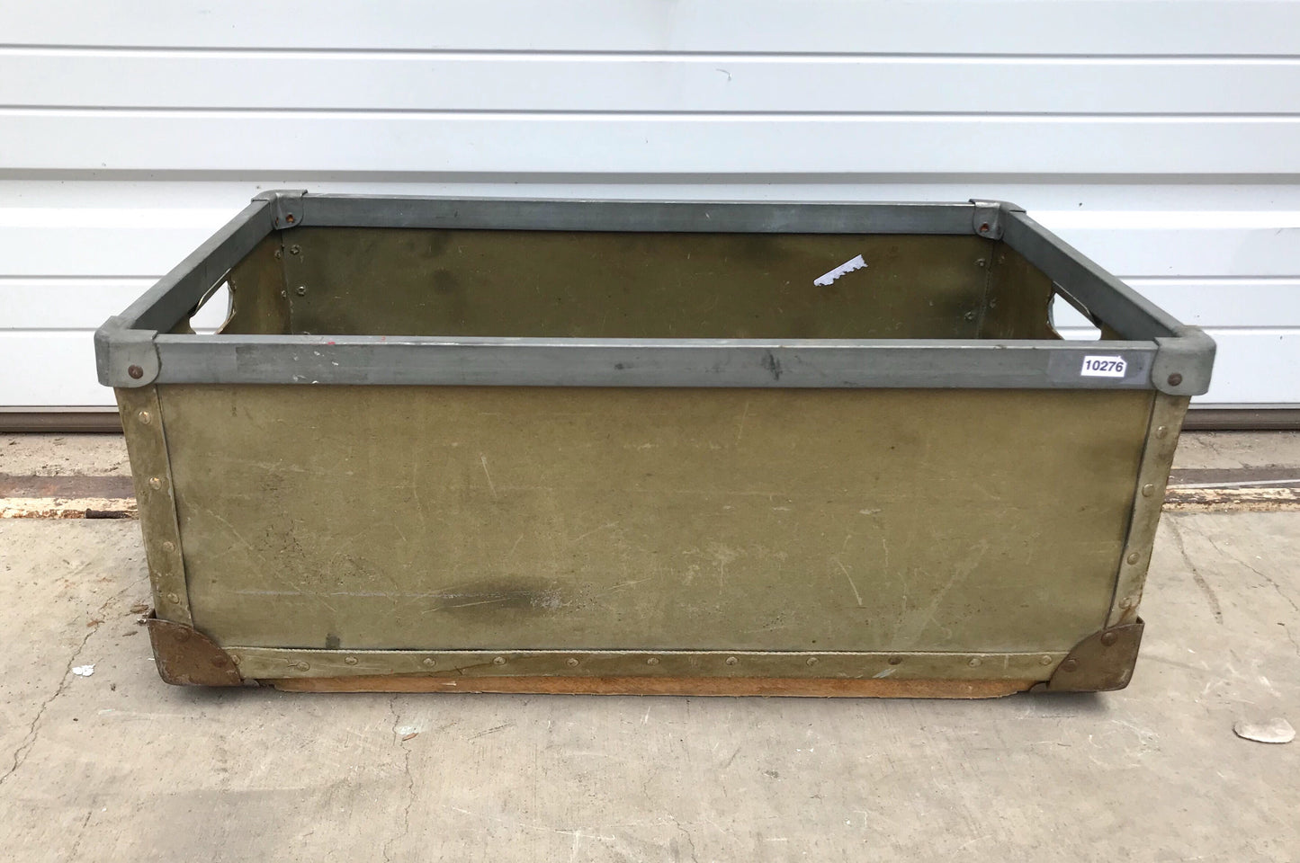 Brown Metal Trimmed Crate